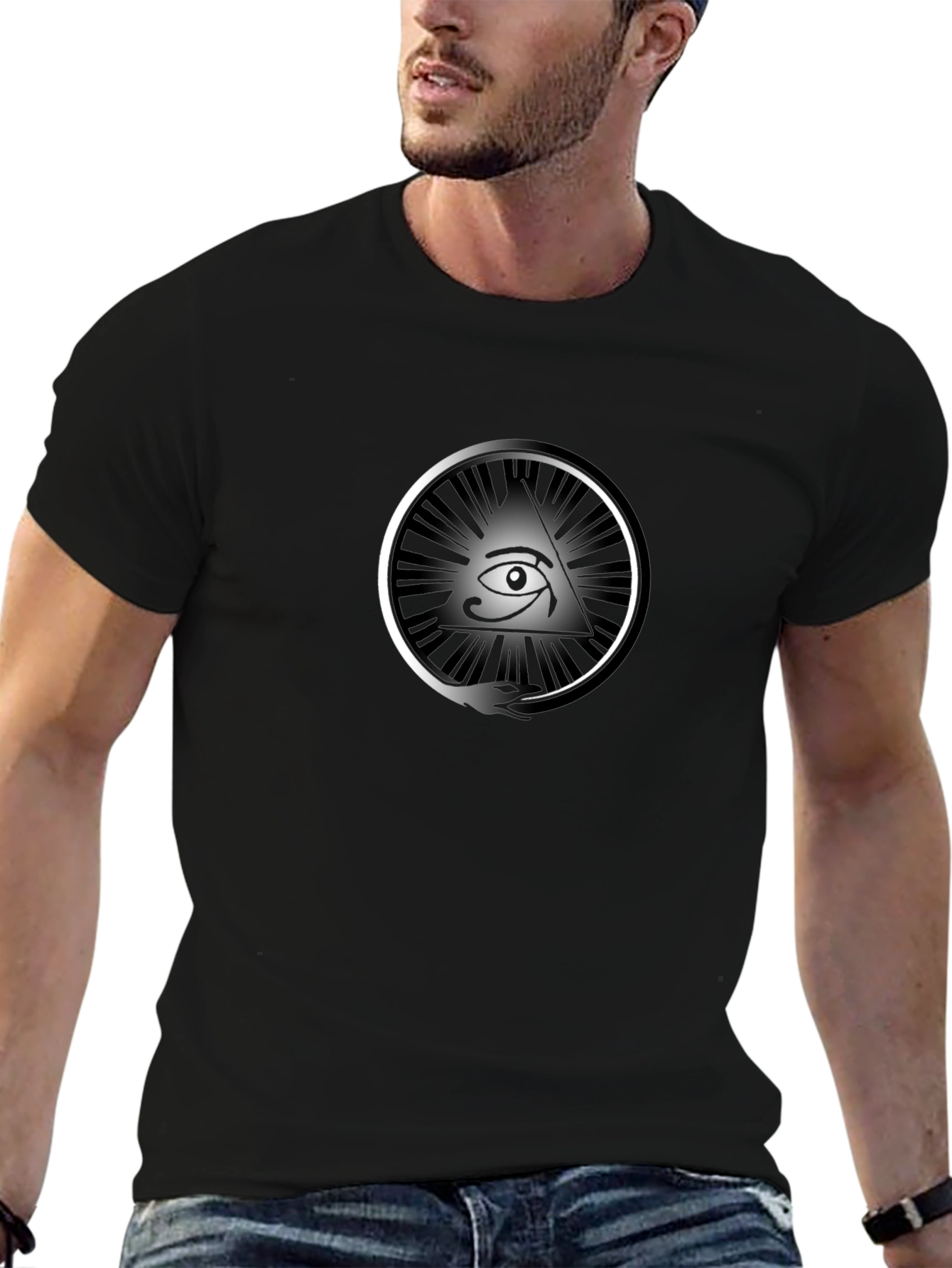 Eye of Providence Graphic T-Shirt - Black