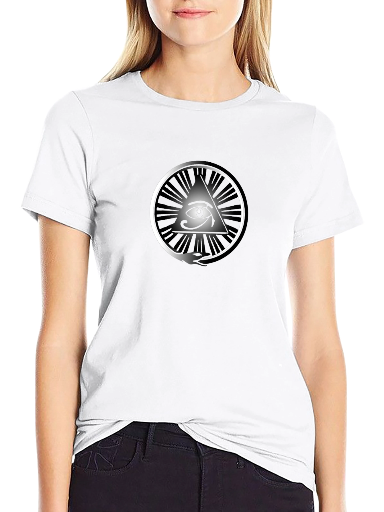 Eye of Providence Graphic T-Shirt - Black