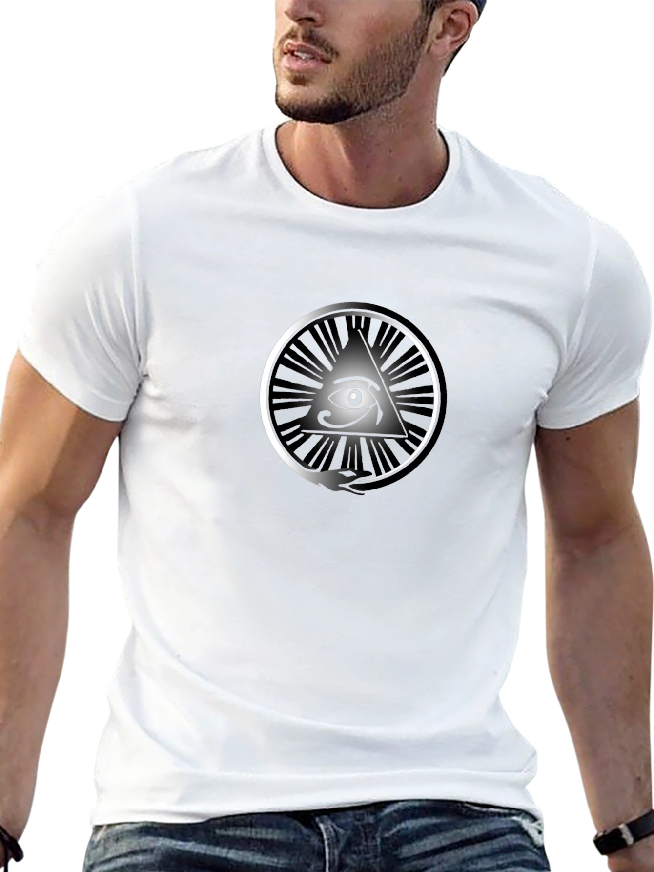 Eye of Providence Graphic T-Shirt - Black