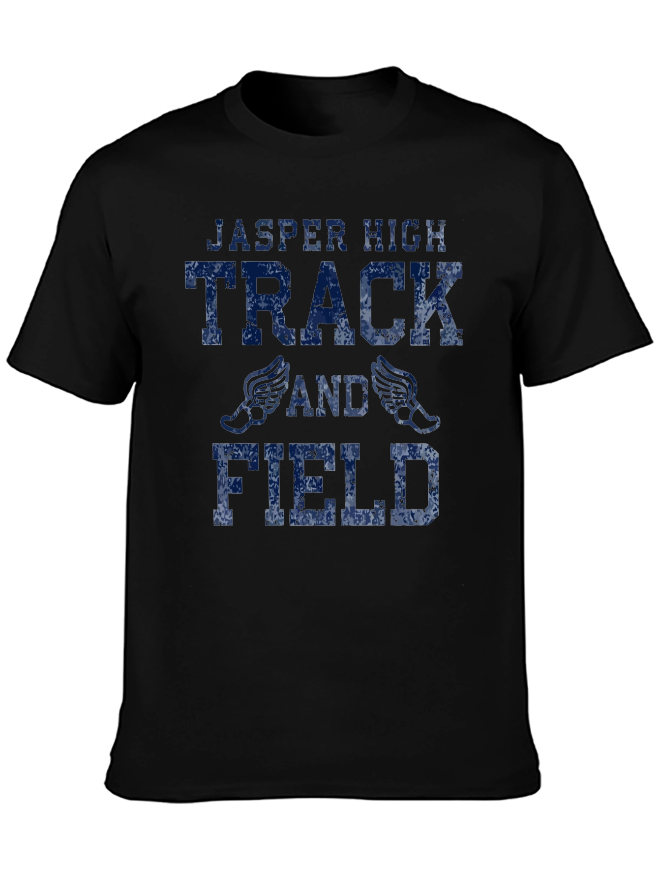 Jasper High Track and Field Black Graphic T-Shirt