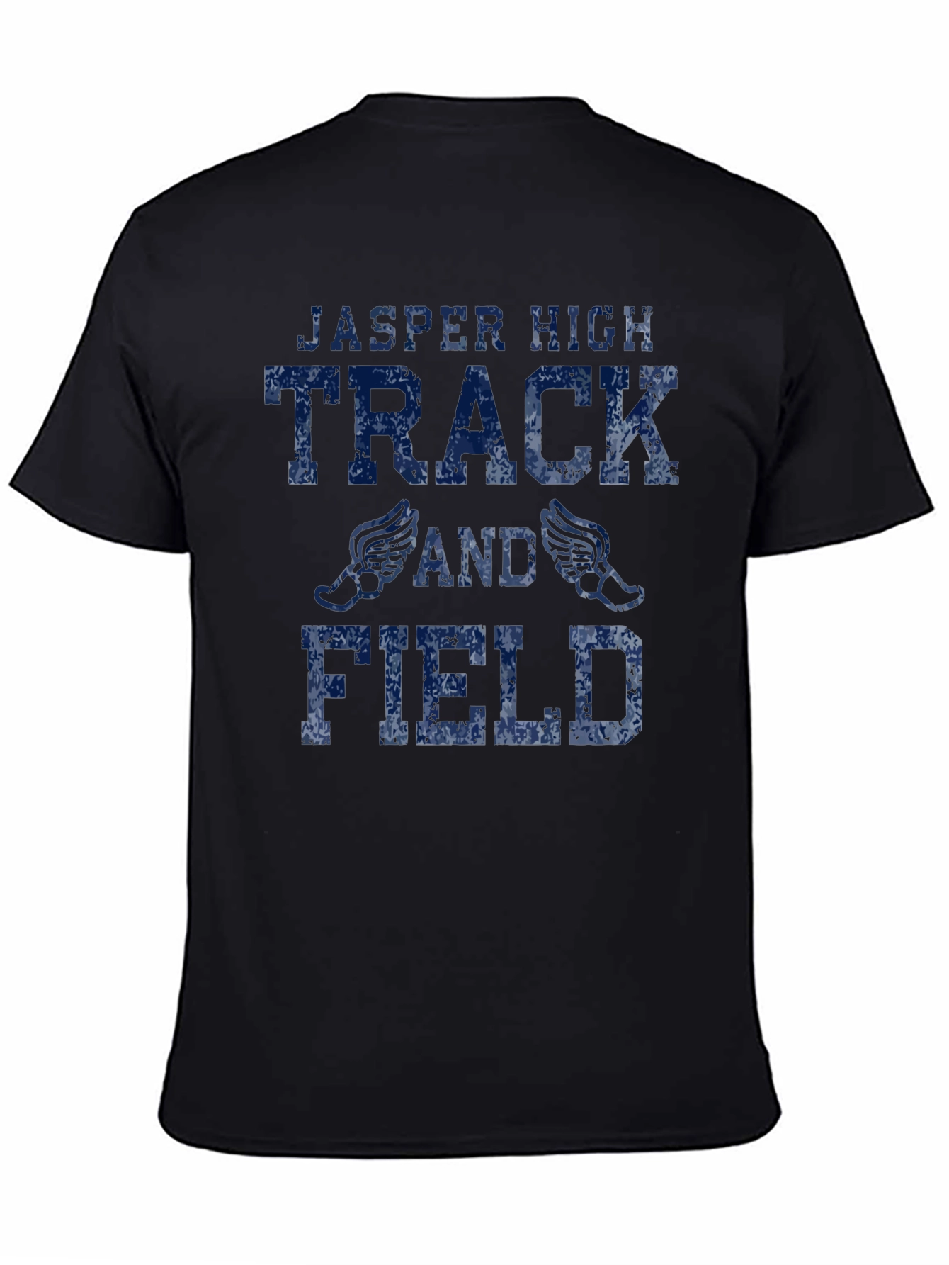 Jasper High Track and Field Black Graphic T-Shirt
