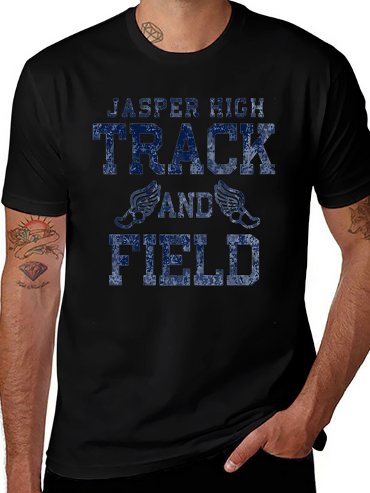 Jasper High Track and Field Black Graphic T-Shirt