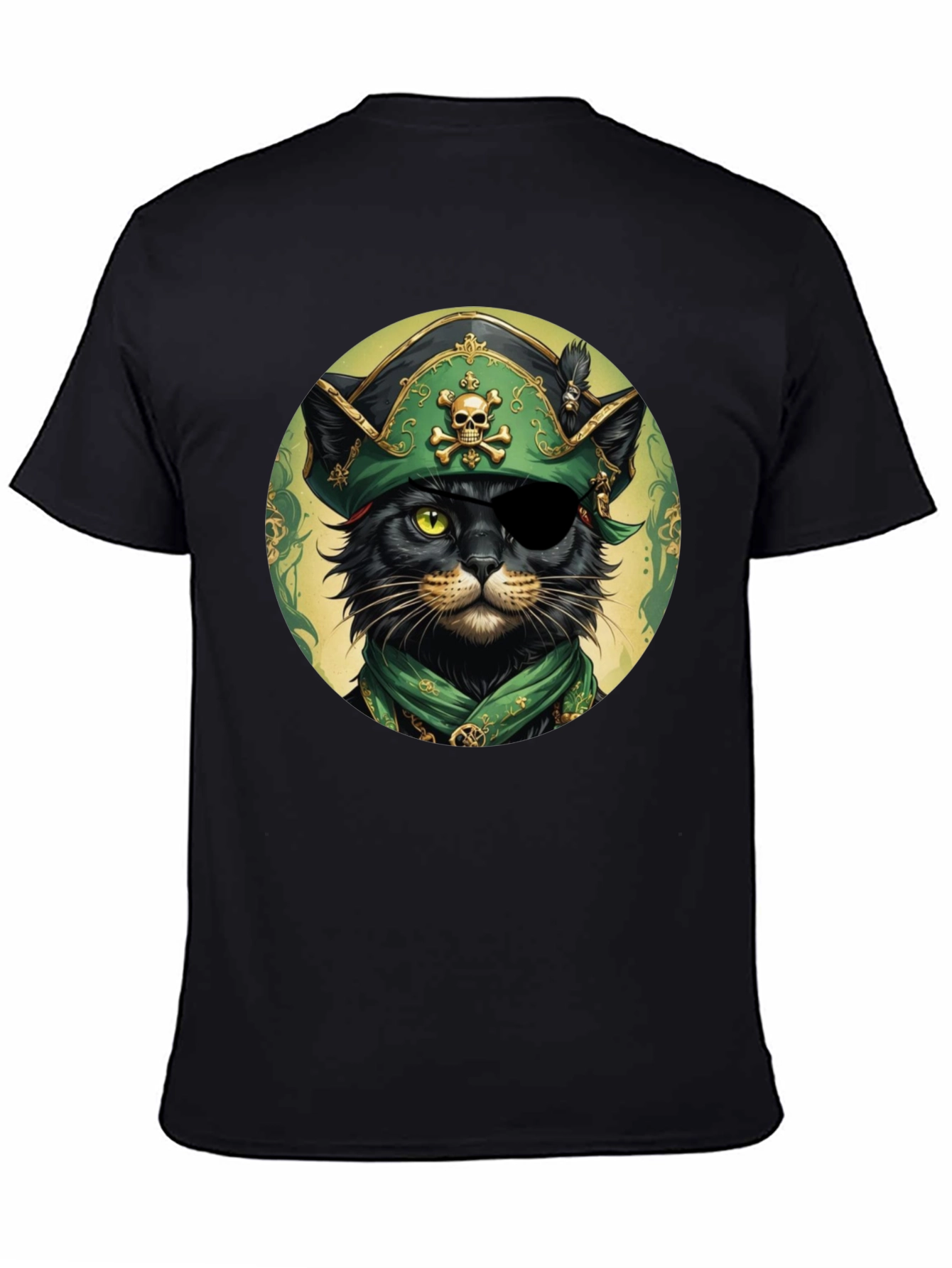 Pirate Cat T-Shirt - Unique Graphic Tee