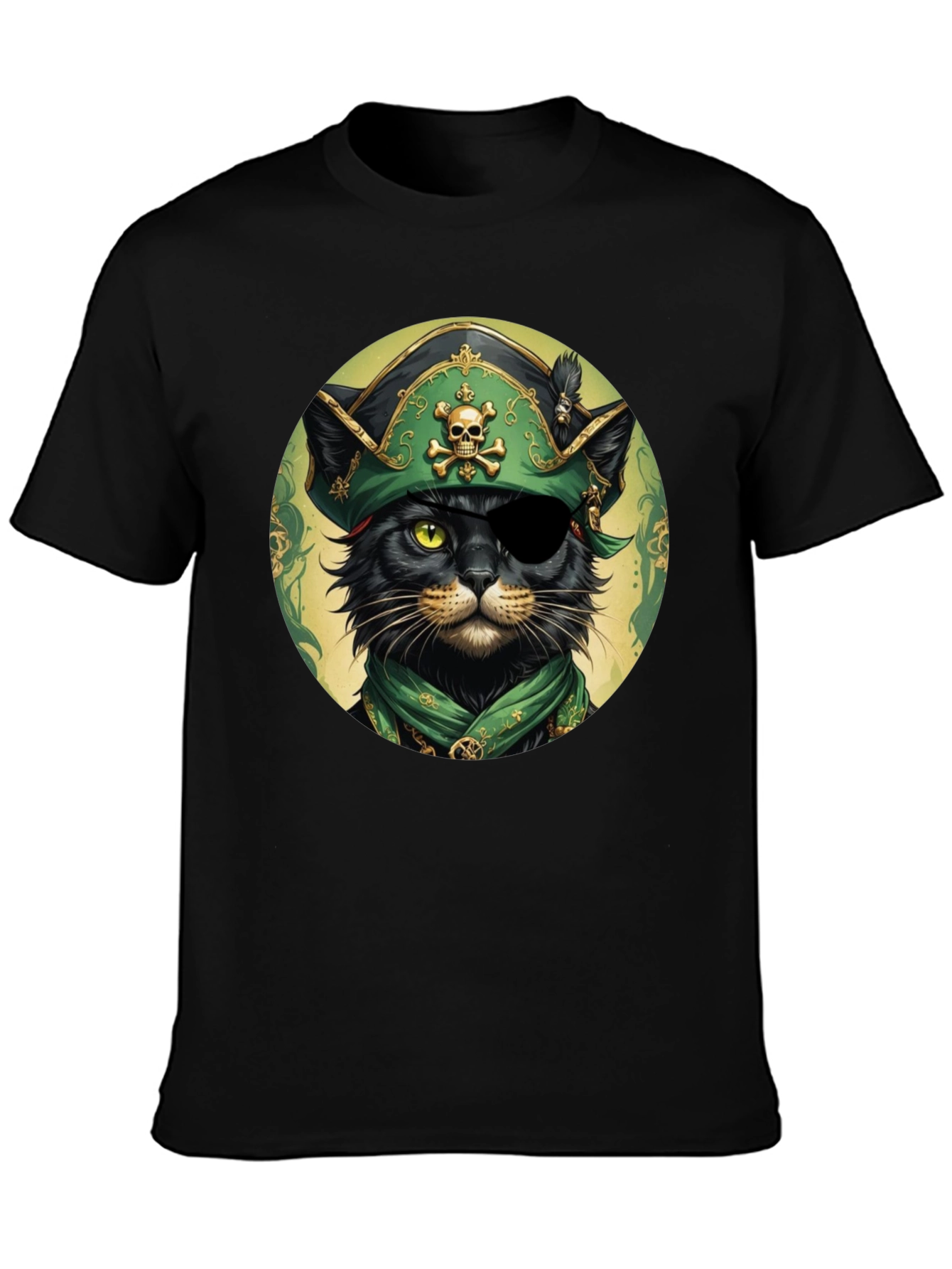 Pirate Cat T-Shirt - Unique Graphic Tee