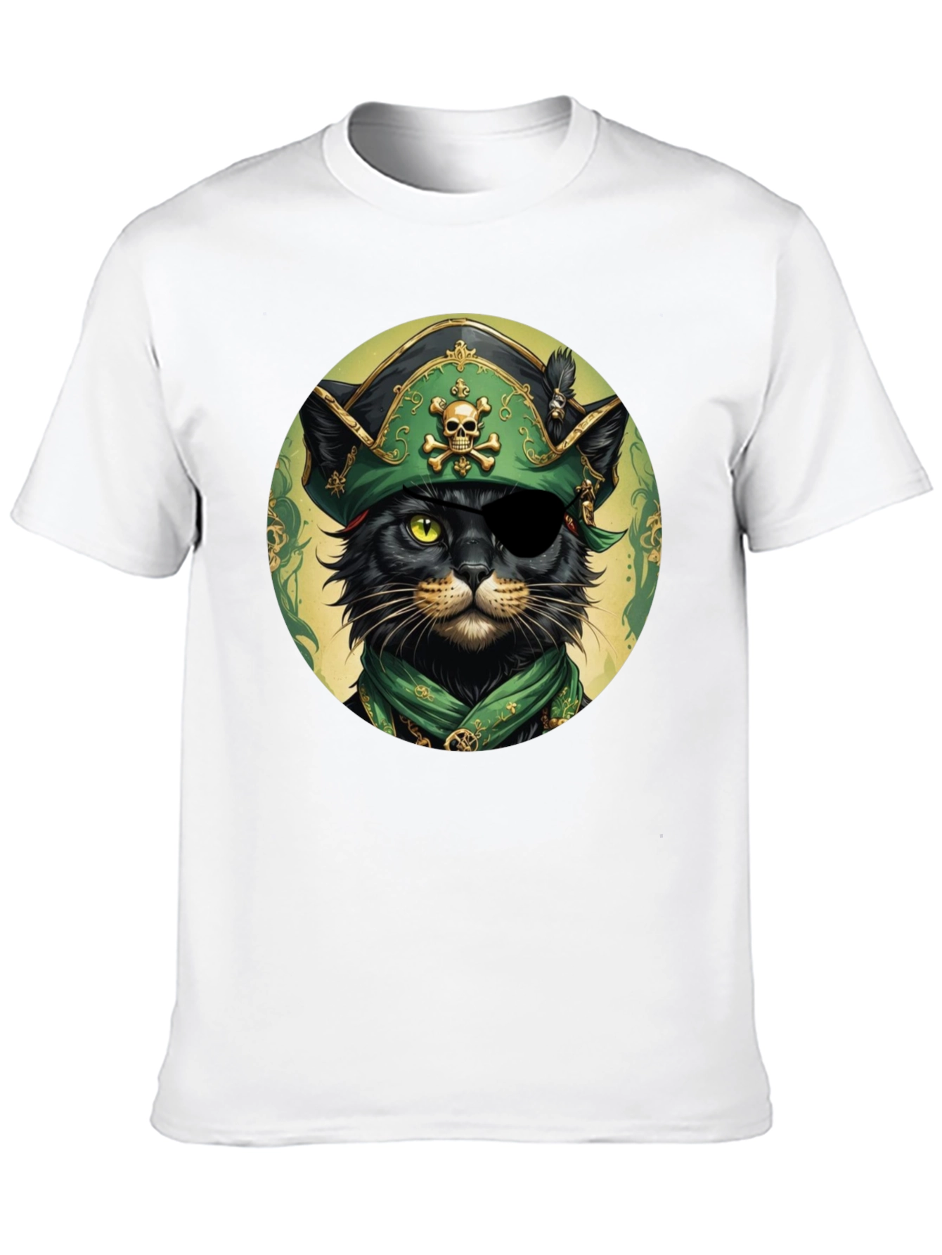 Pirate Cat T-Shirt - Unique Graphic Tee