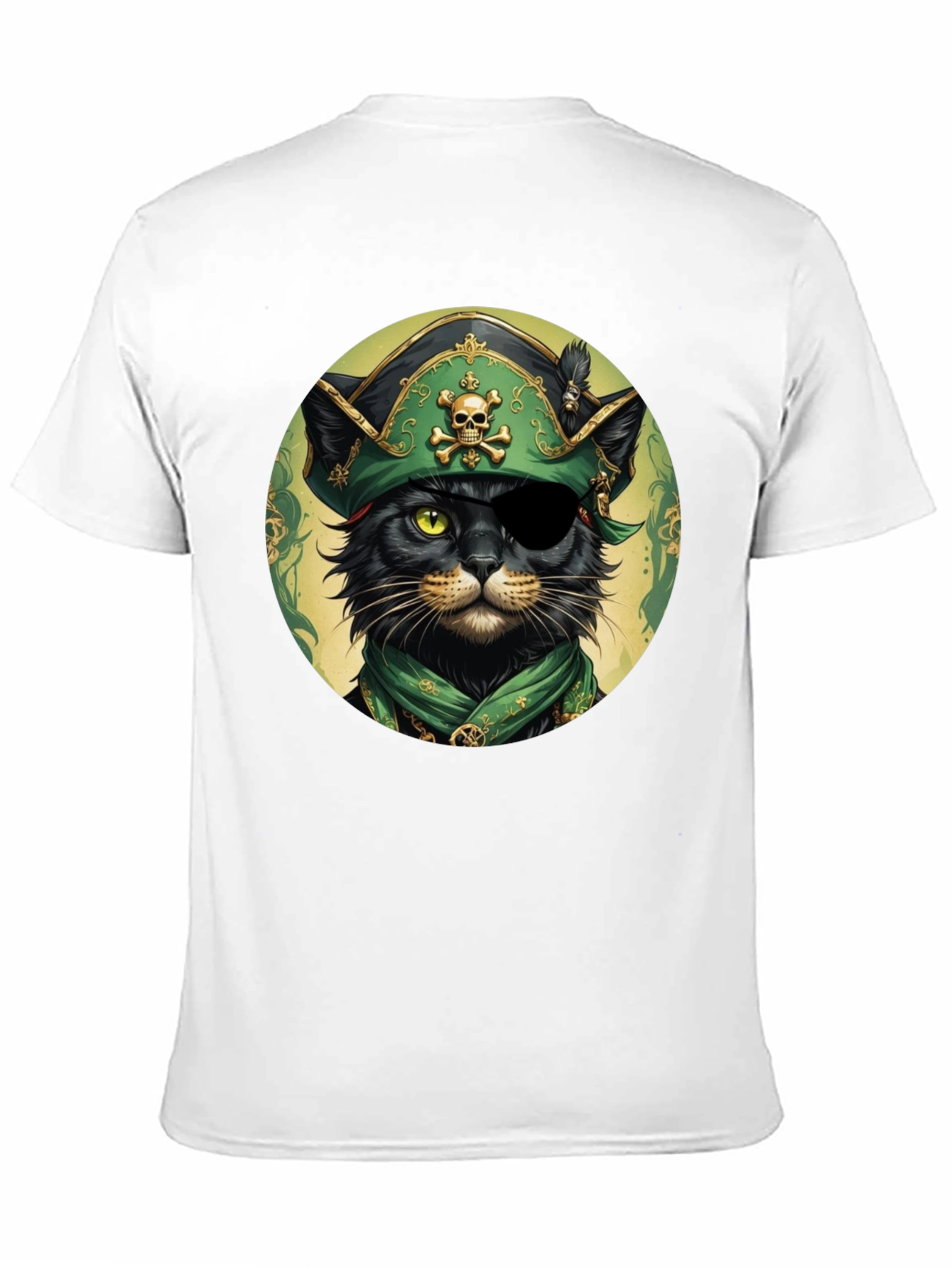 Pirate Cat T-Shirt - Unique Graphic Tee