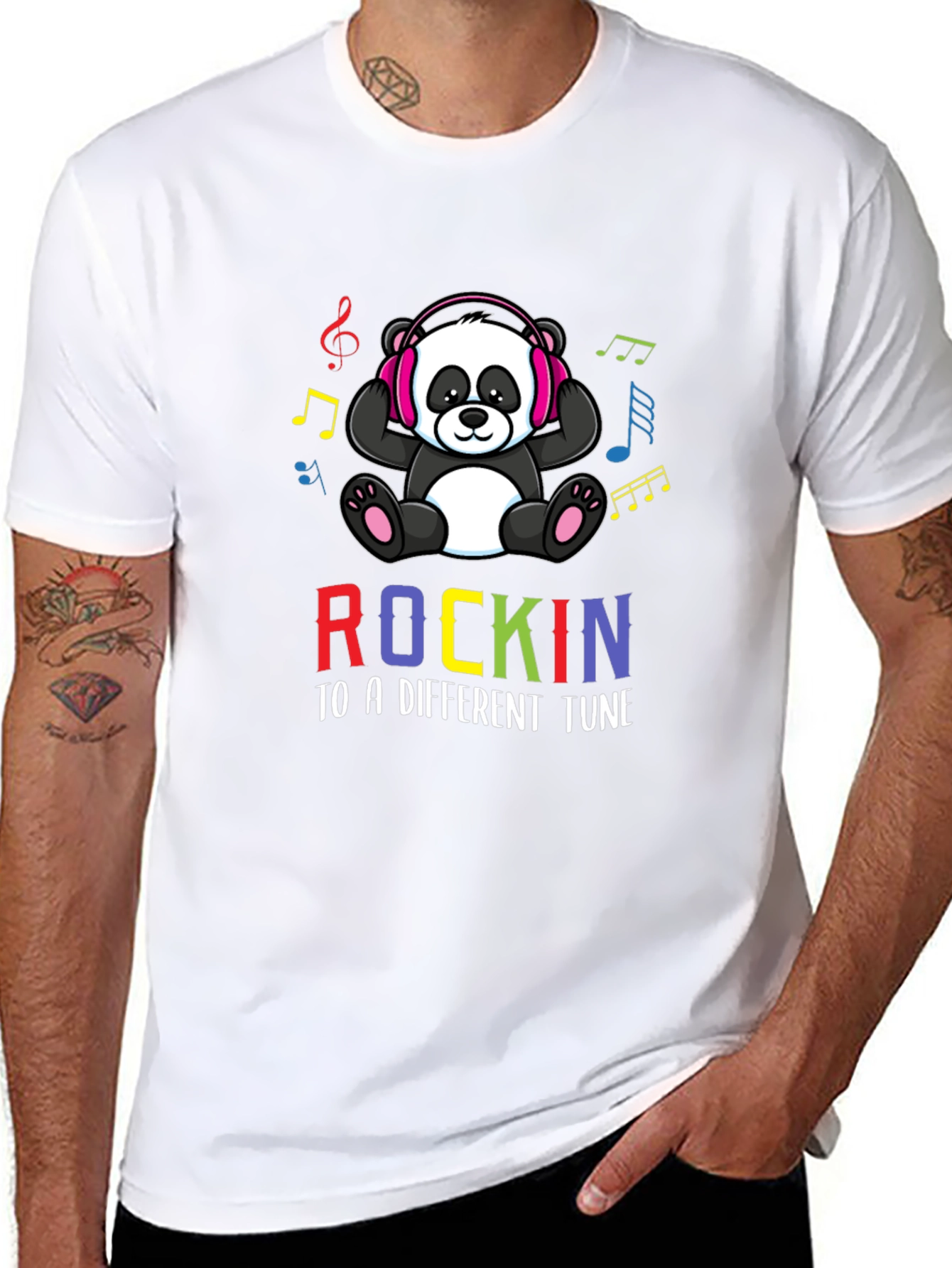 Rockin Panda T-Shirt - Different Tune