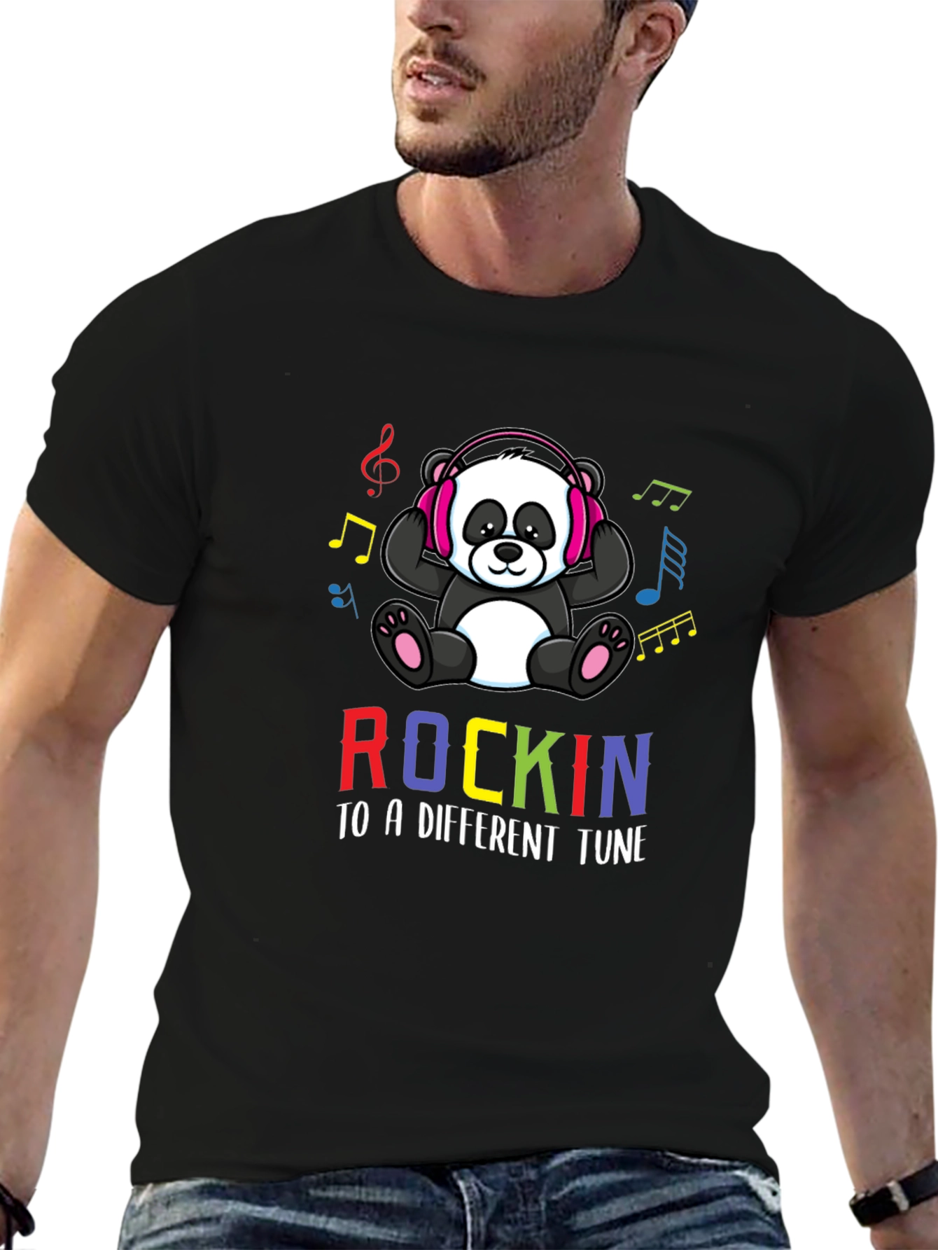 Rockin Panda T-Shirt - Different Tune