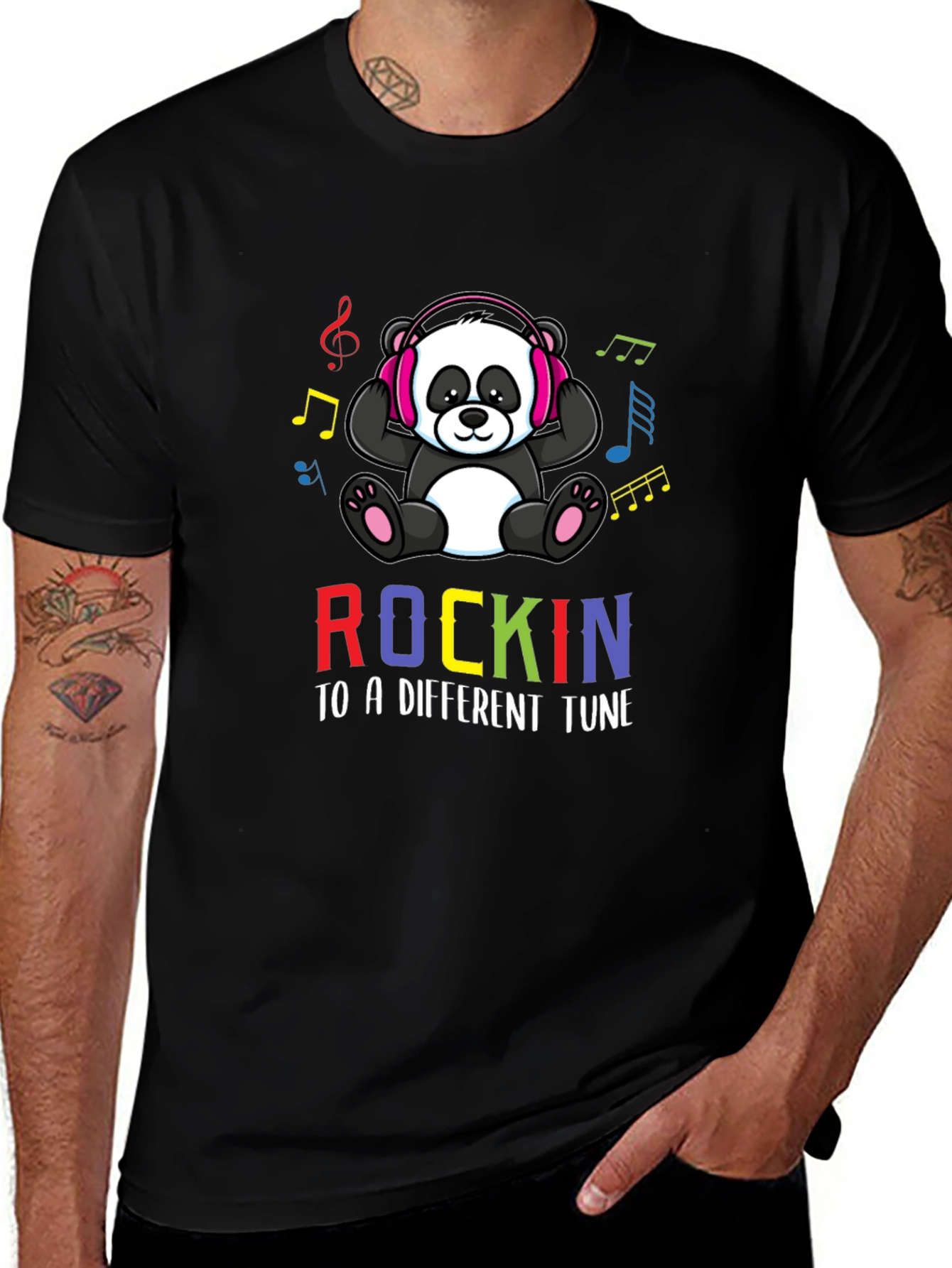 Rockin Panda T-Shirt - Different Tune
