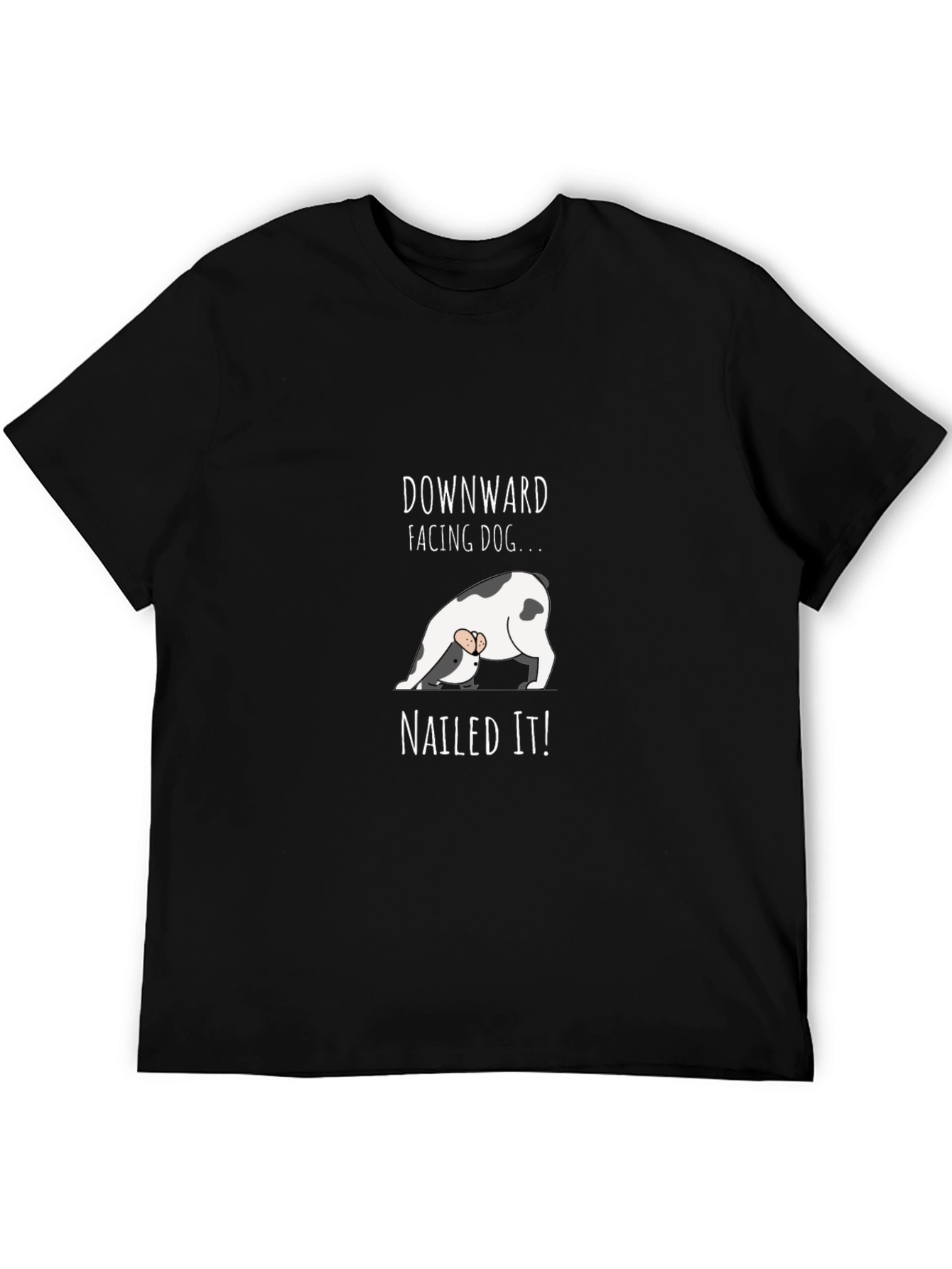 Downward Facing Dog T-Shirt - Nailed It Yoga Tee