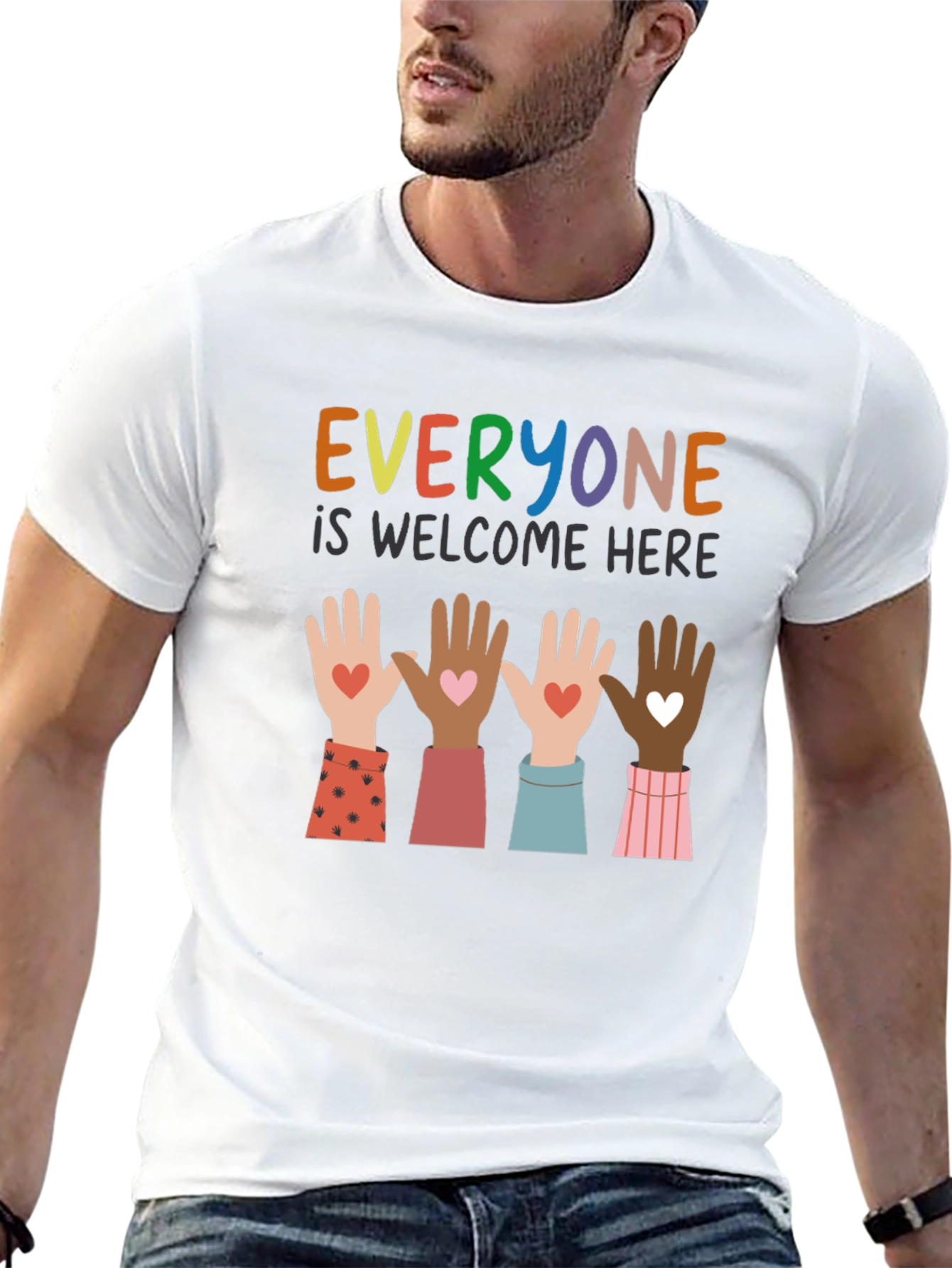 Everyone is Welcome Here Graphic T-Shirt