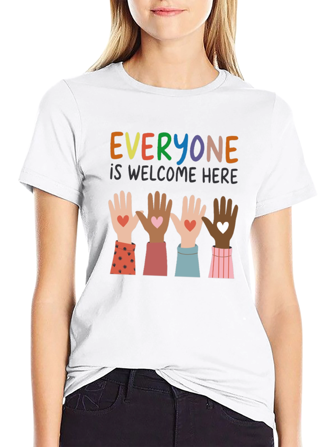 Everyone is Welcome Here Graphic T-Shirt