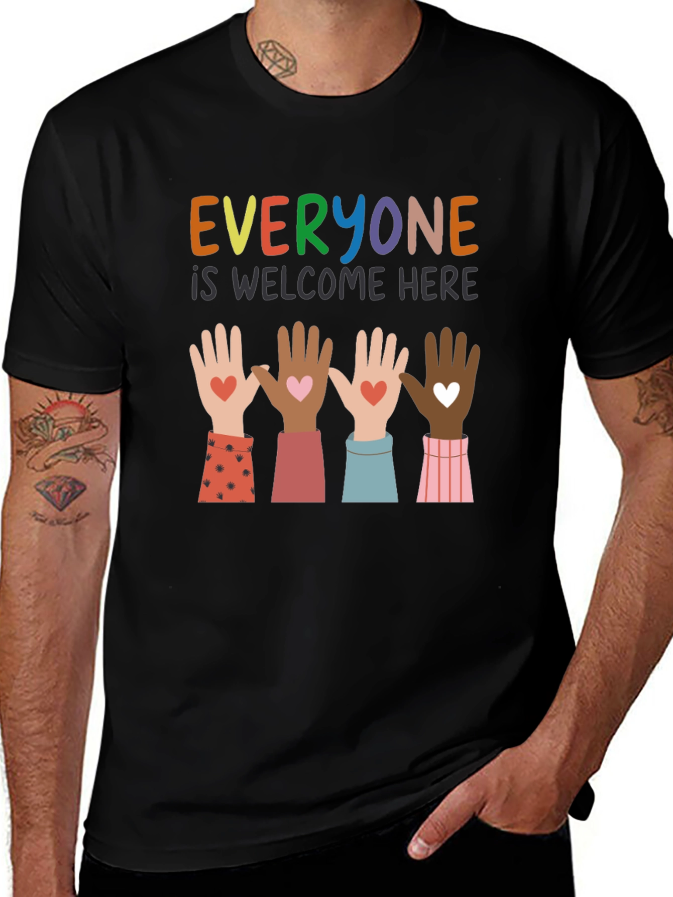 Everyone is Welcome Here Graphic T-Shirt