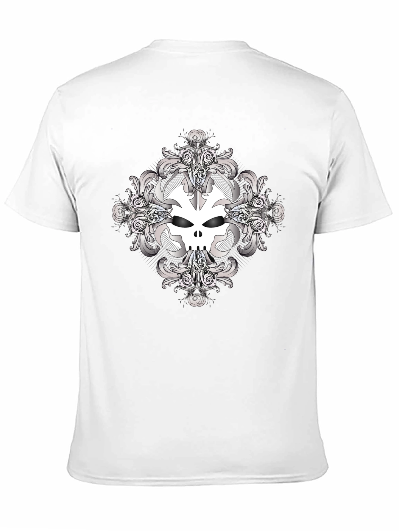 Skull Graphic Print Black T-Shirt