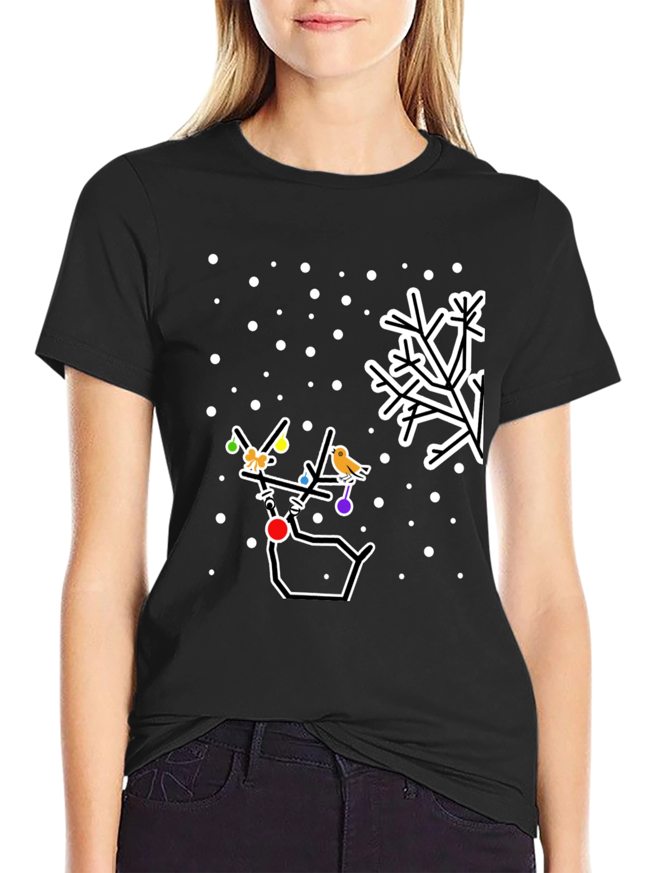 Festive Deer Christmas T-Shirt
