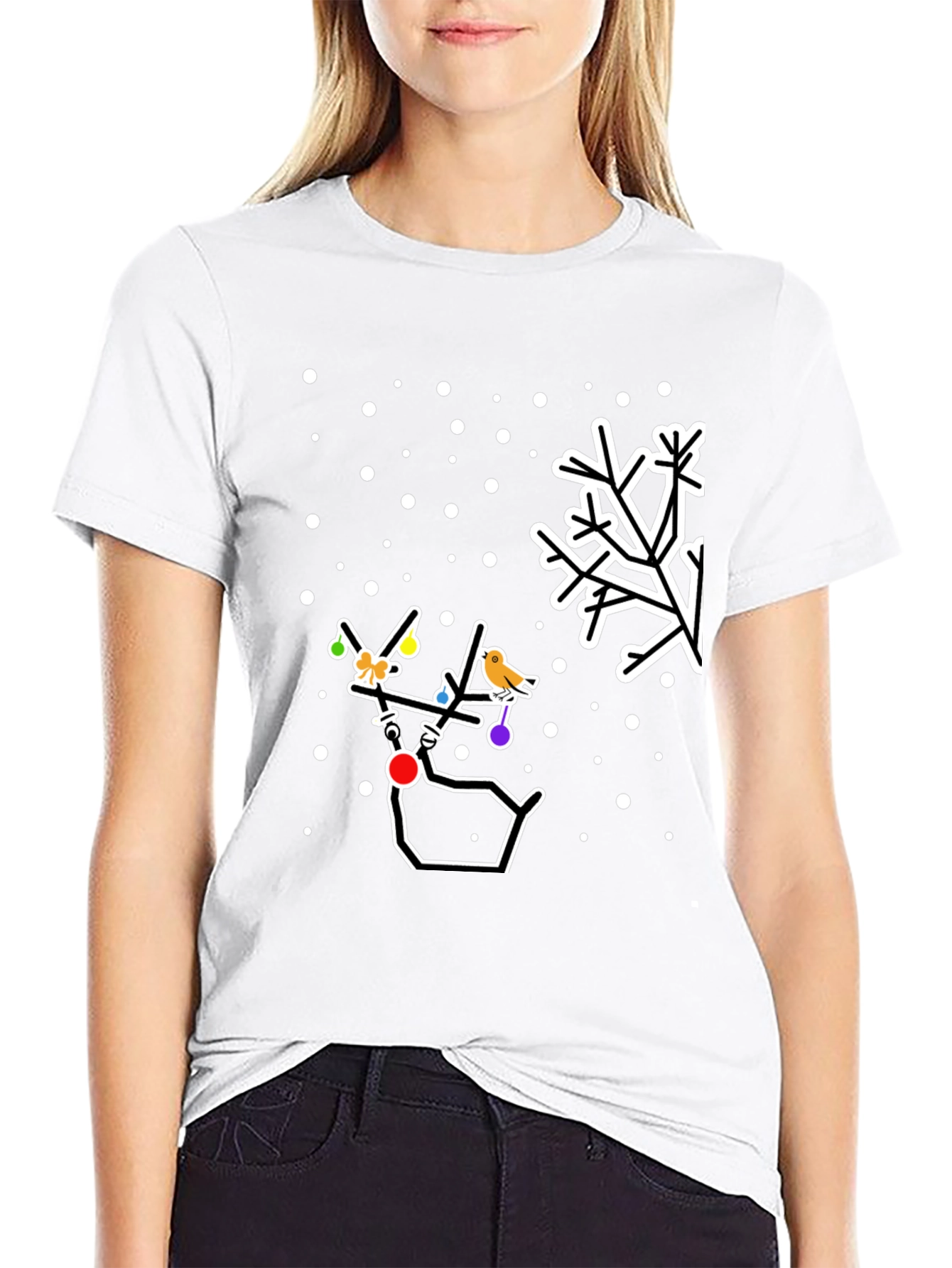 Festive Deer Christmas T-Shirt
