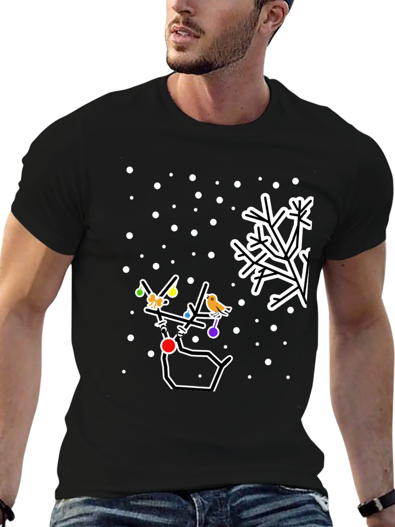 Festive Deer Christmas T-Shirt