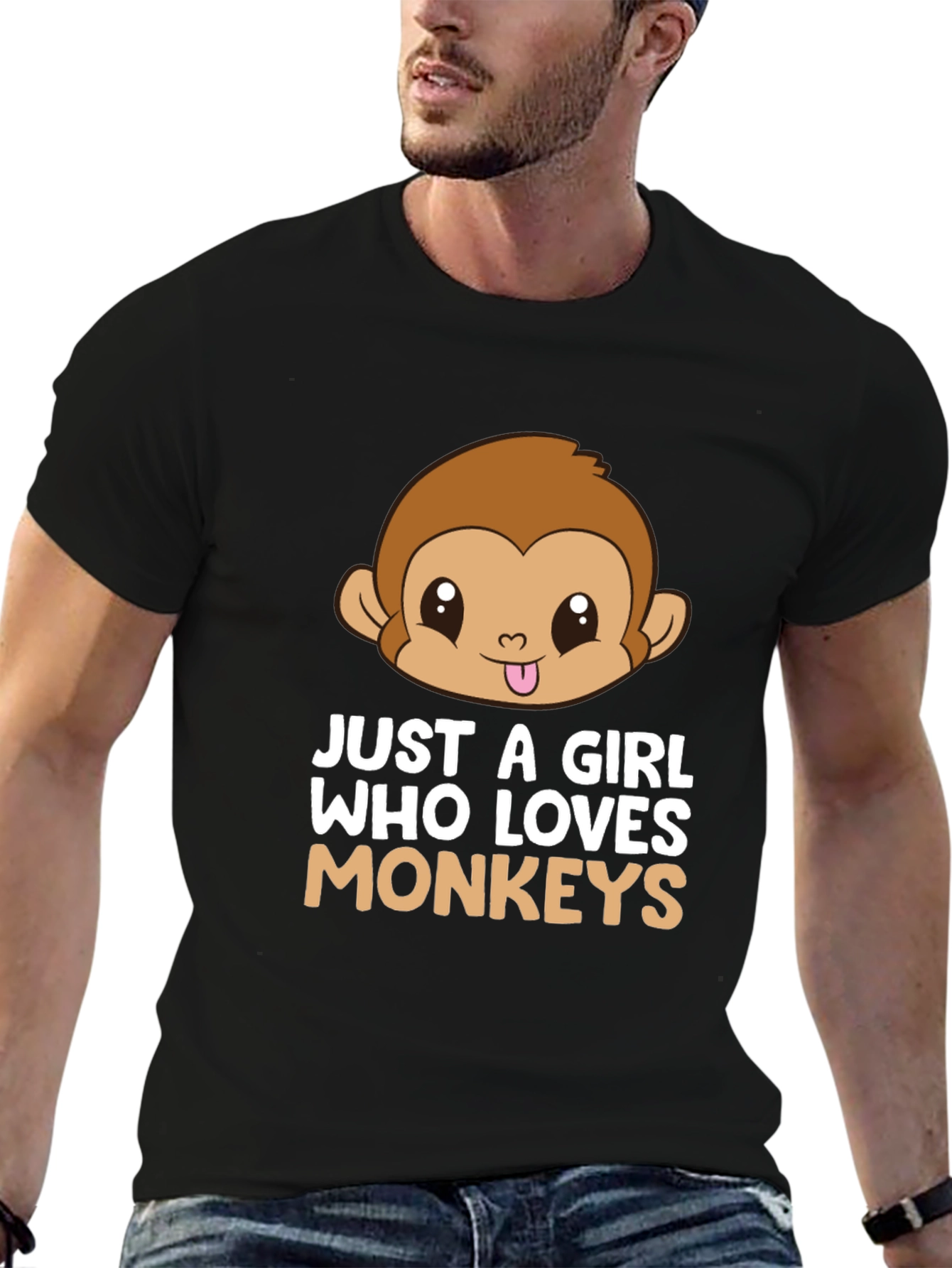 Just a Girl Who Loves Monkeys T-Shirt