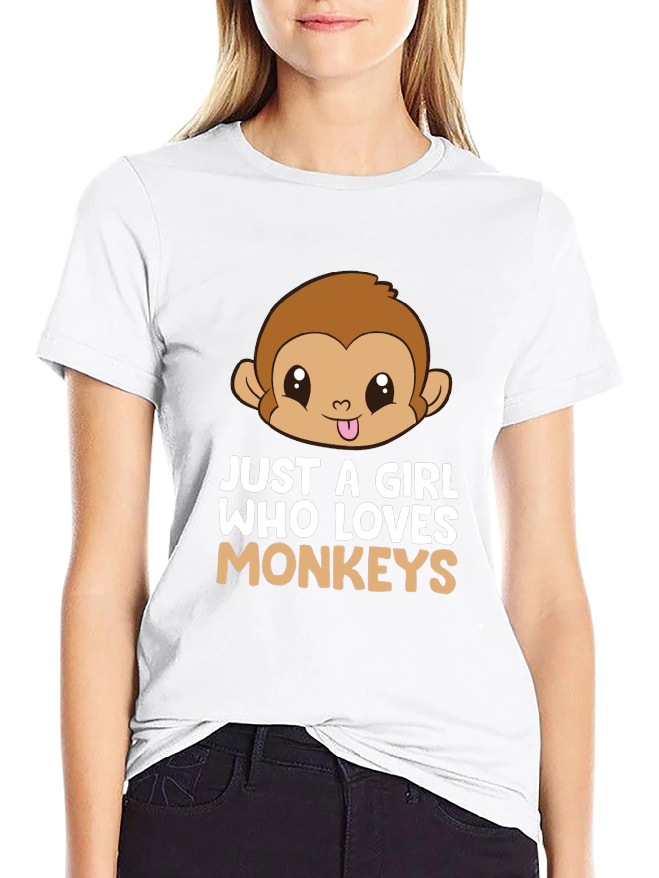 Just a Girl Who Loves Monkeys T-Shirt