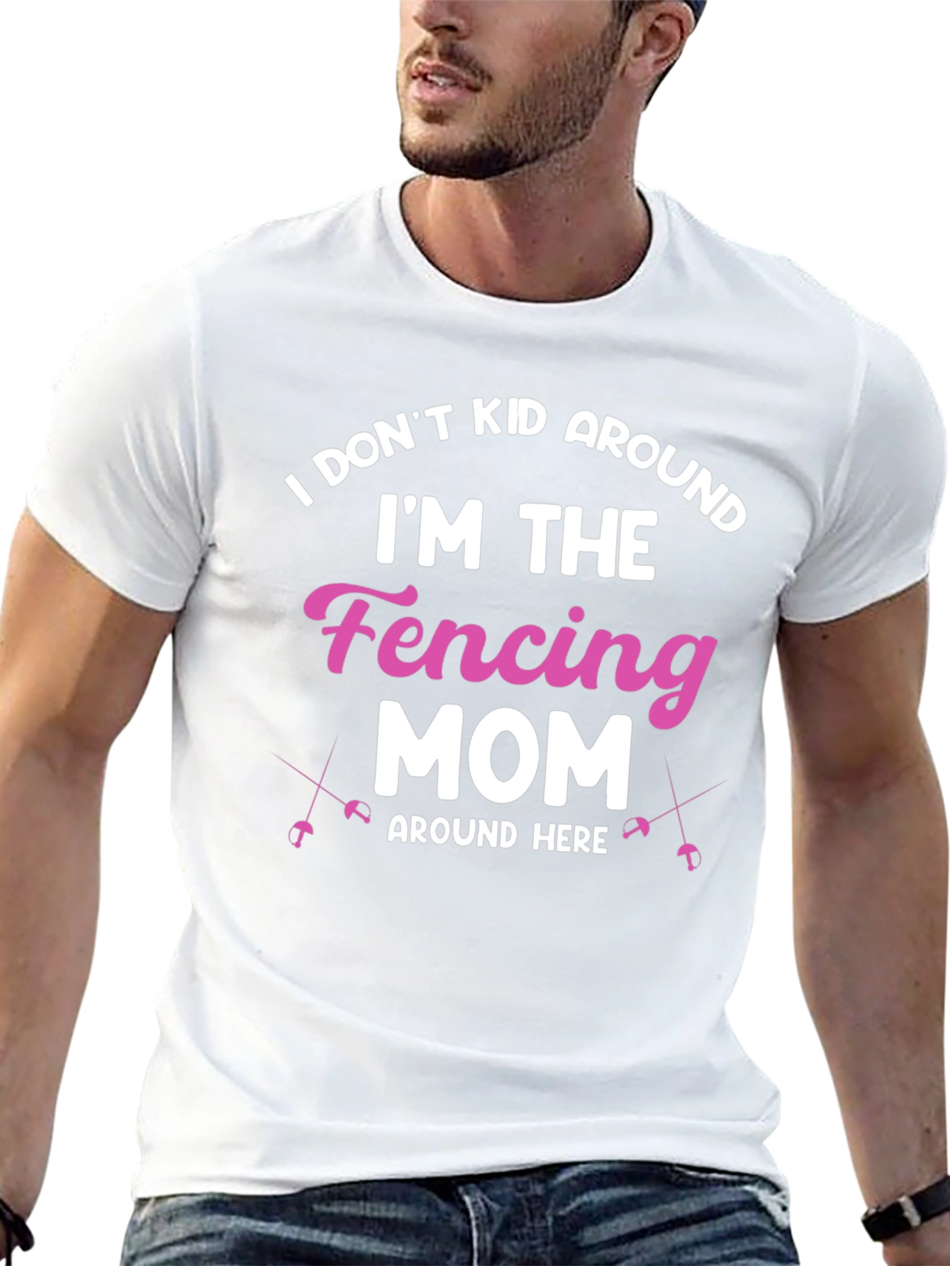 Fencing Mom T-Shirt - I Dont Kid Around