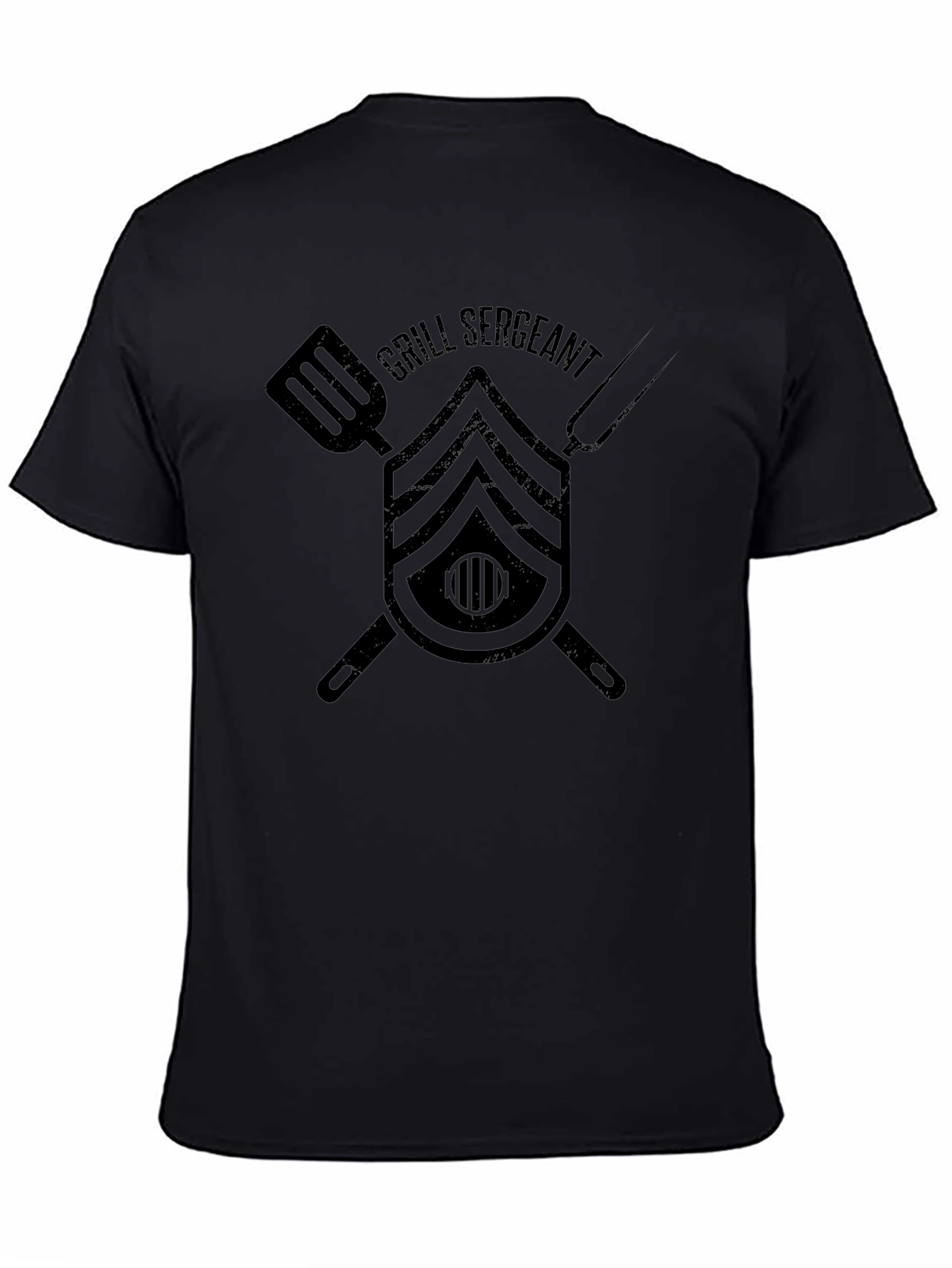 Grill Sergeant Black Graphic T-Shirt