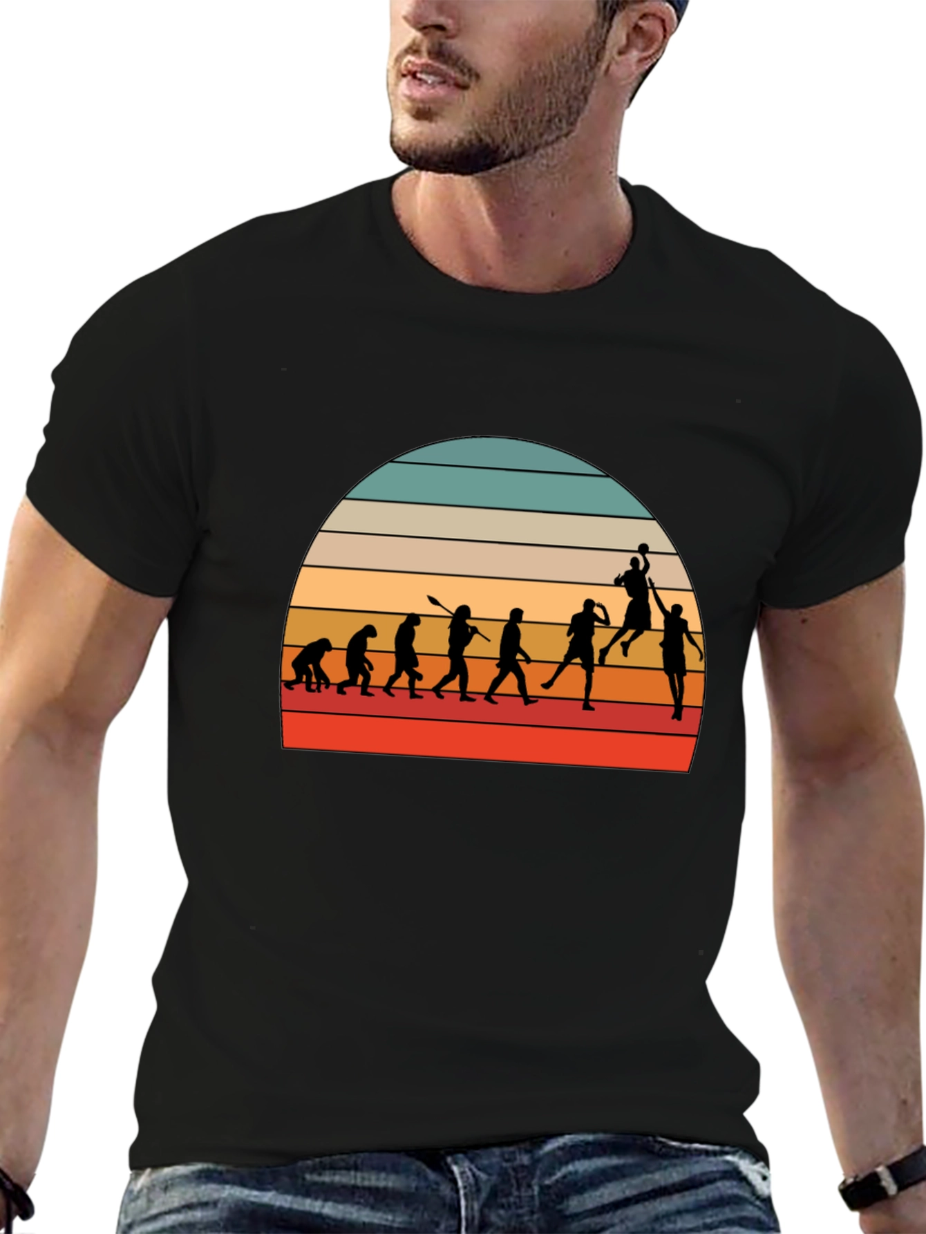 Basketball Evolution Graphic Tee