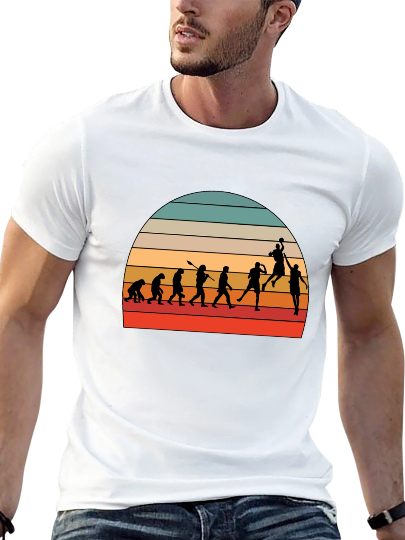 Basketball Evolution Graphic Tee