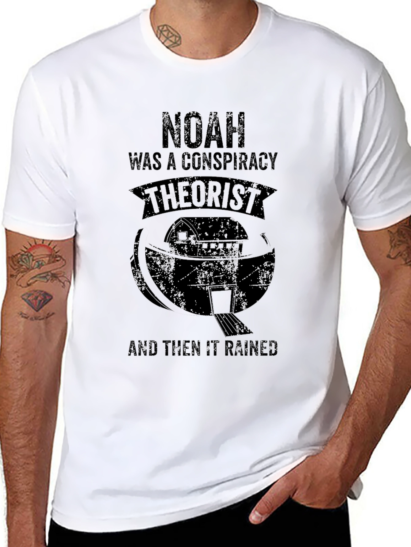 Noah Conspiracy Theorist Black T-Shirt