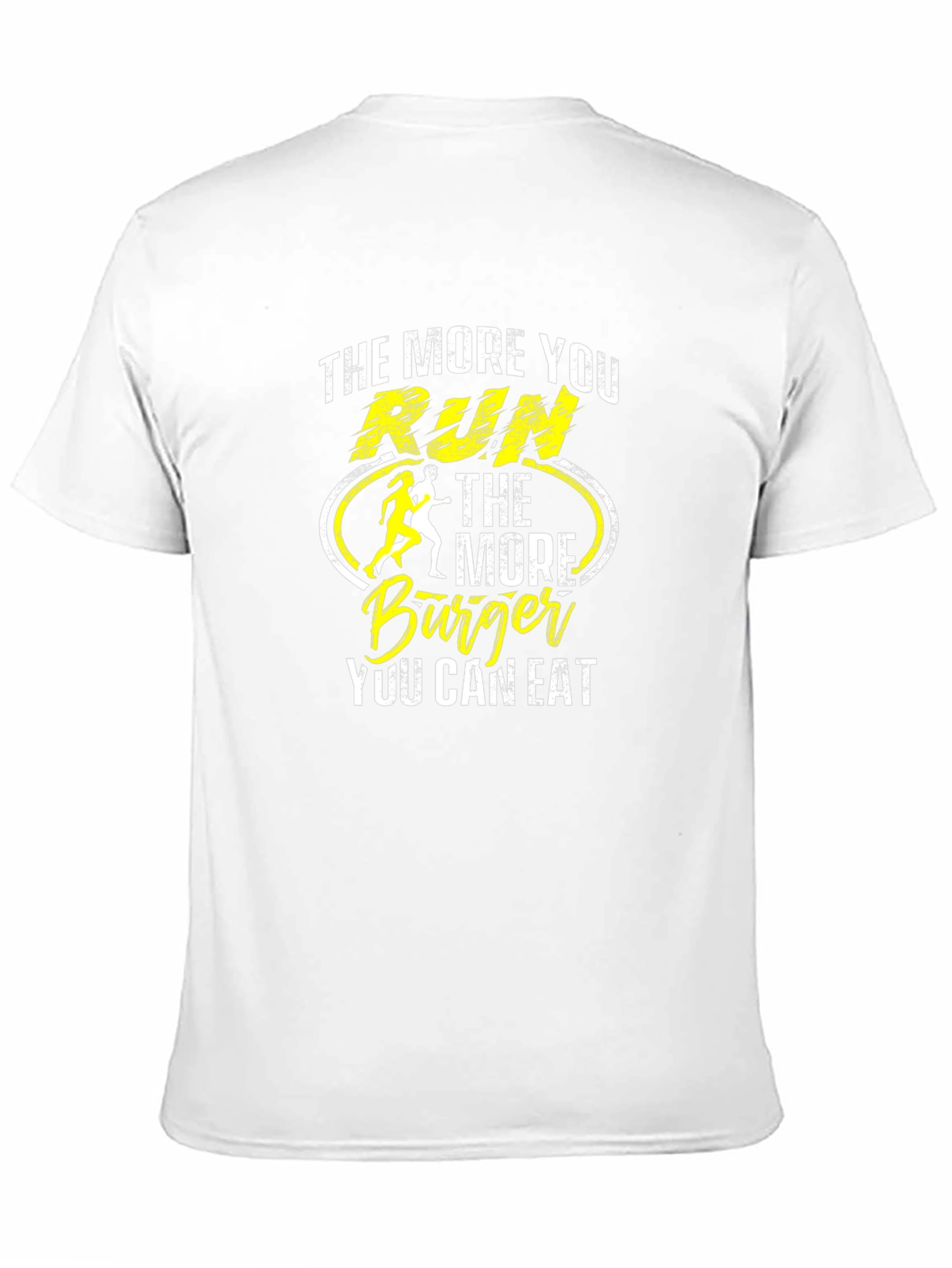 Run More Eat More Burger Graphic Tee