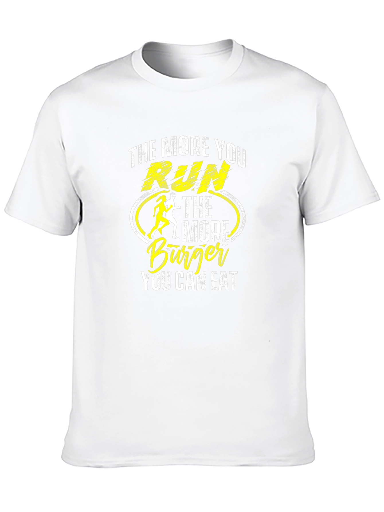 Run More Eat More Burger Graphic Tee
