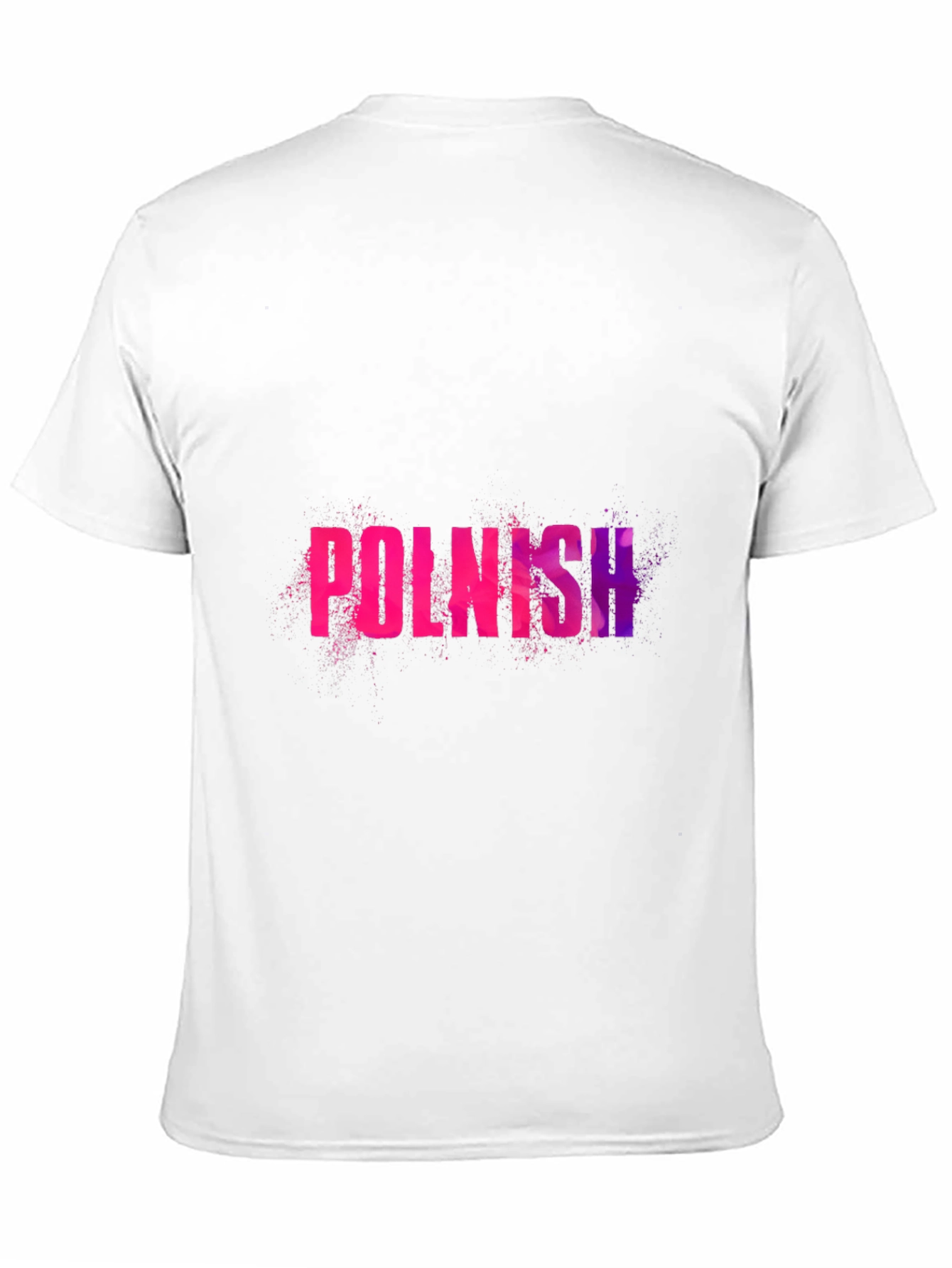 Polish Text Graphic Black T-Shirt