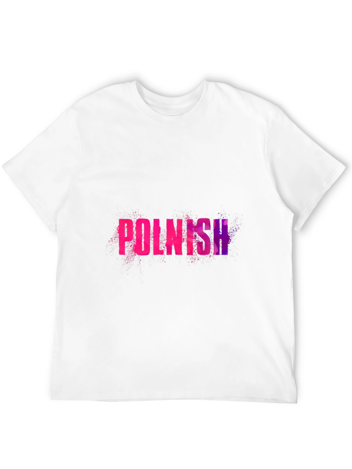 Polish Text Graphic Black T-Shirt