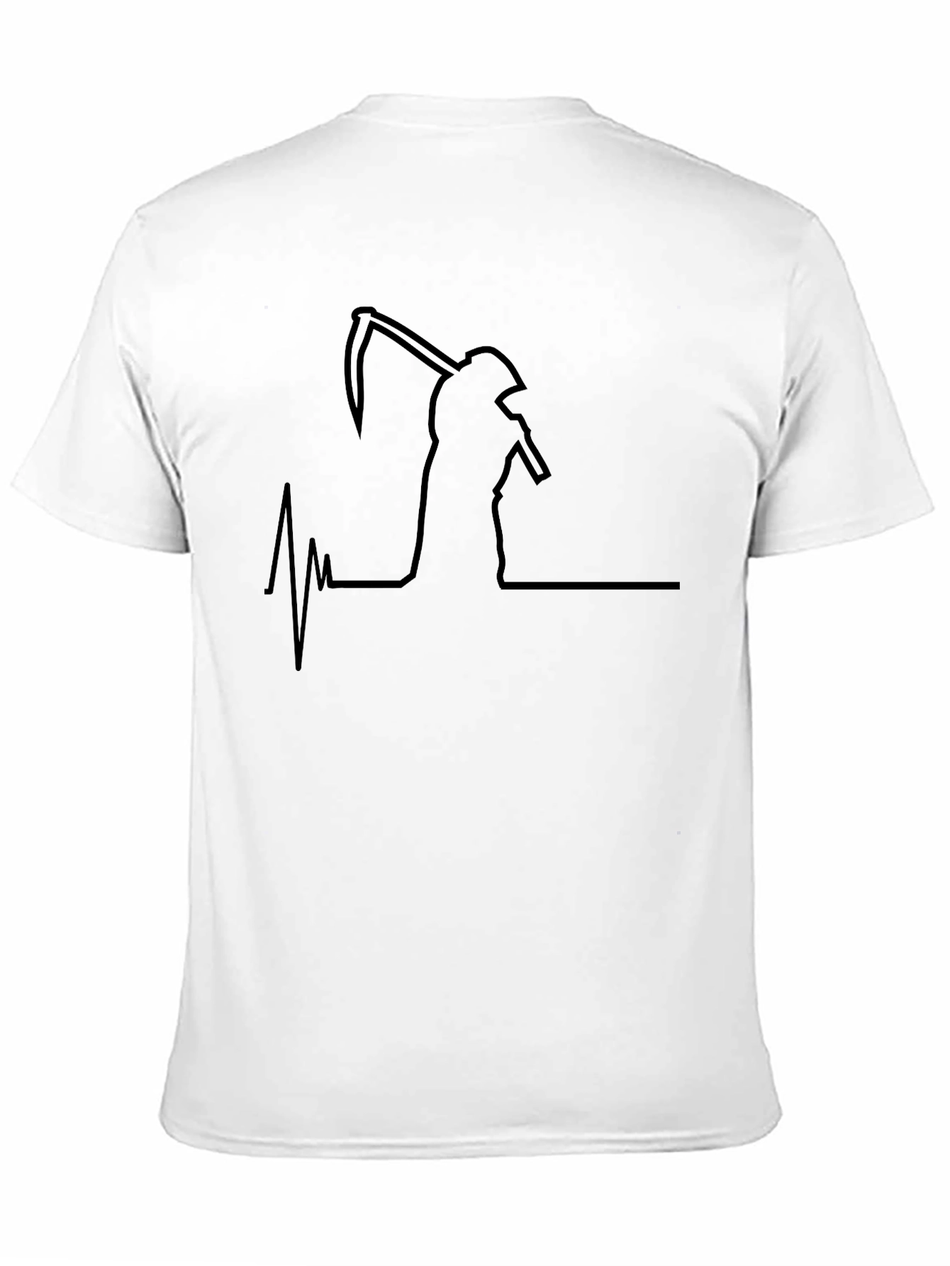 Grim Reaper Heartbeat T-Shirt - Dark Humor Tee
