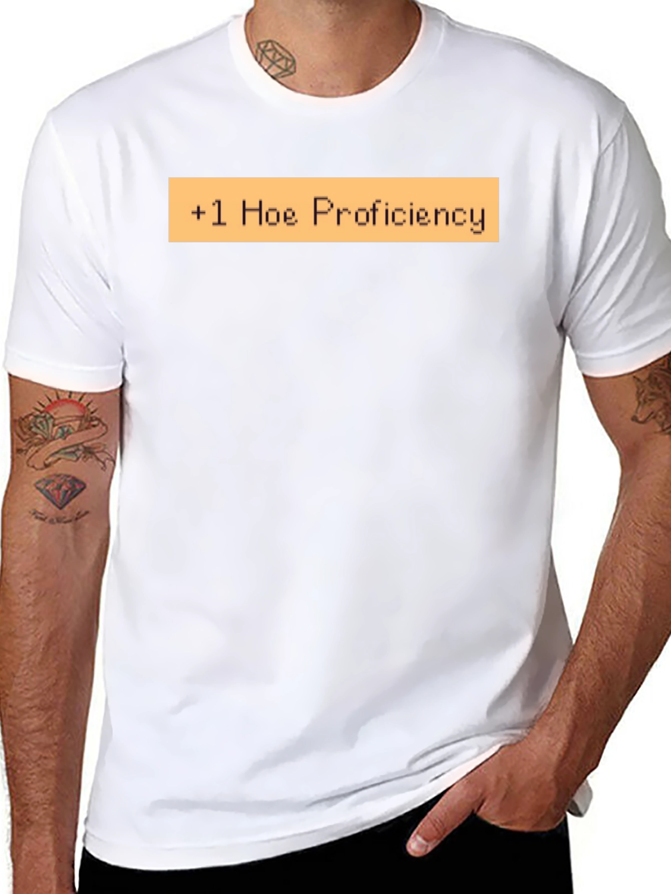 +1 Hoe Proficiency Funny Graphic T-Shirt