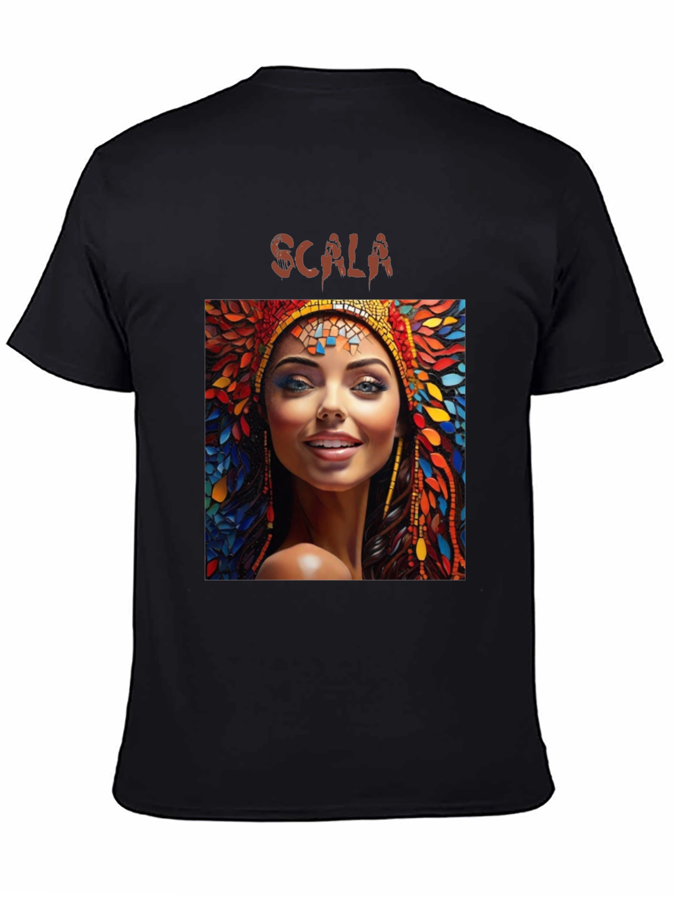 Scala Woman Graphic T-Shirt - Black