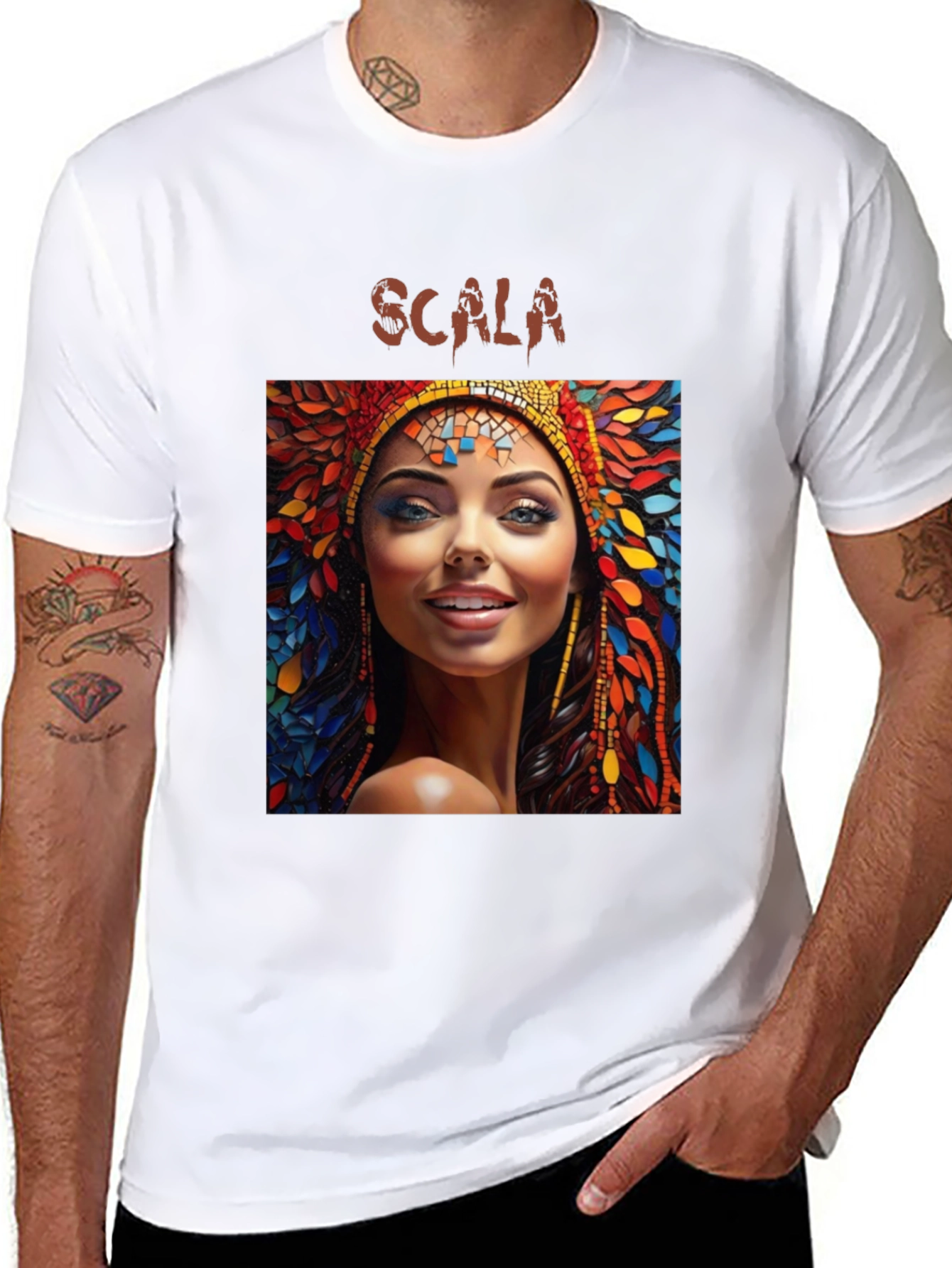 Scala Woman Graphic T-Shirt - Black