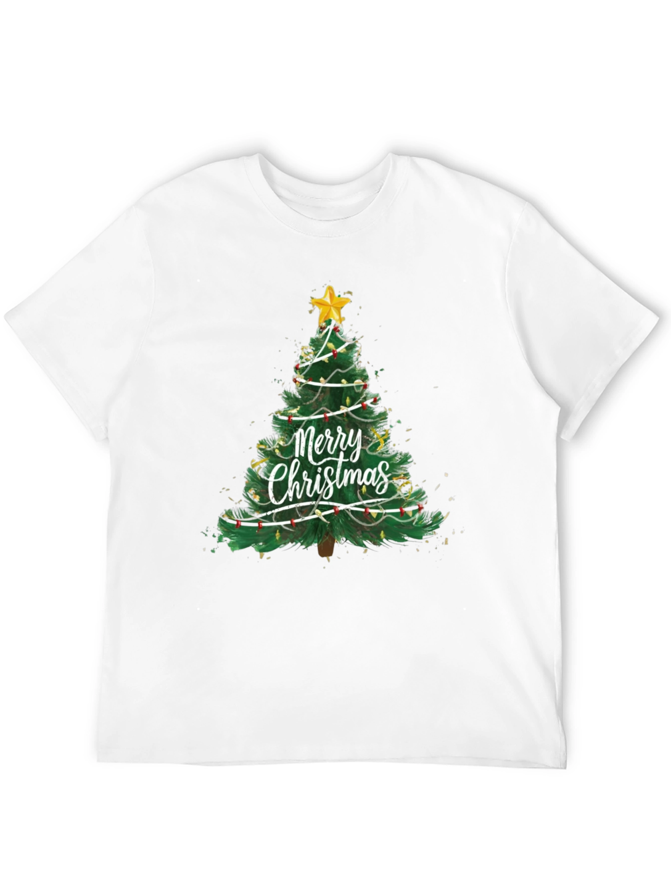 Festive Christmas Tree Graphic T-Shirt