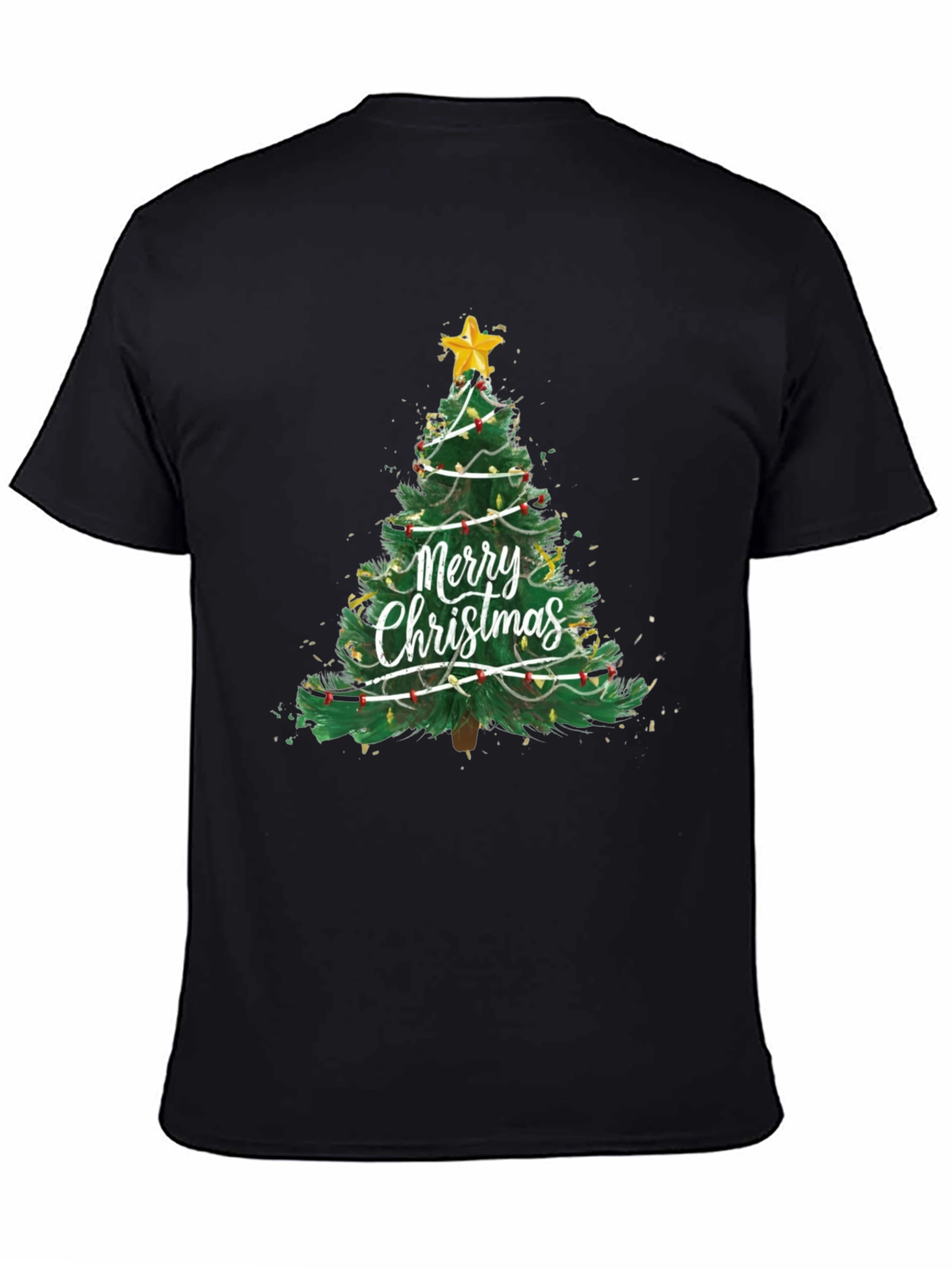 Festive Christmas Tree Graphic T-Shirt