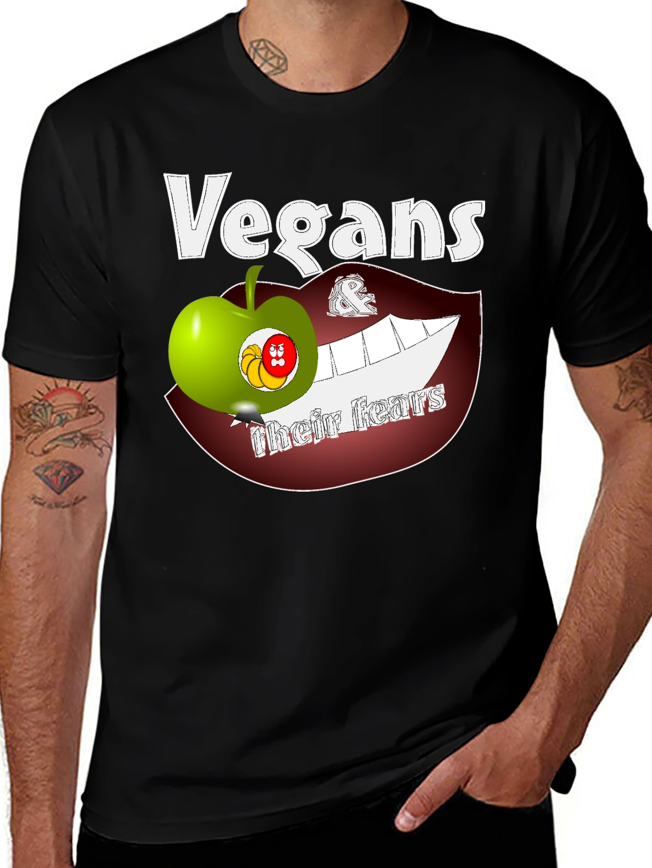 Vegans Their Fears Graphic T-Shirt