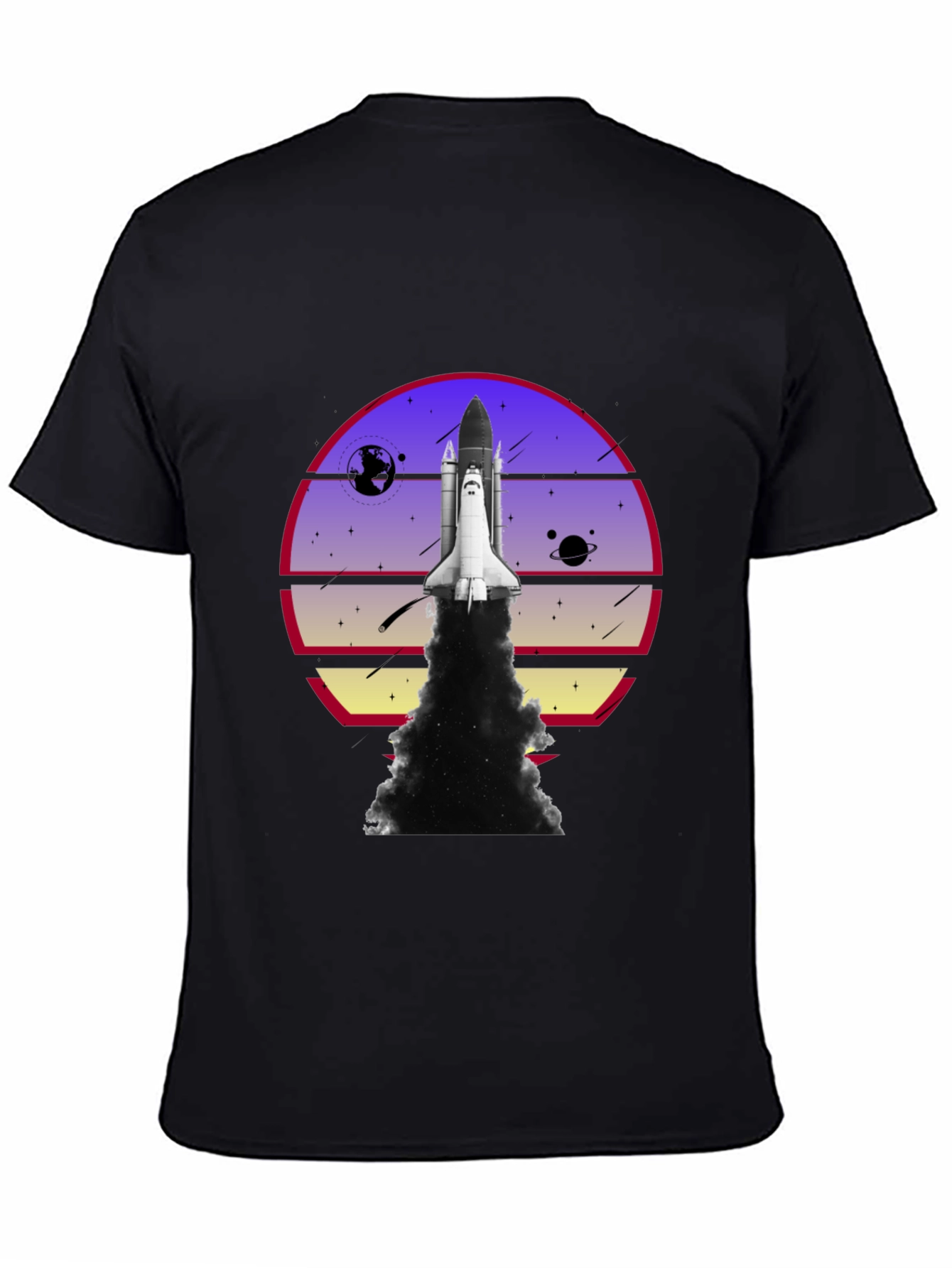 Space Shuttle Launch Graphic T-Shirt