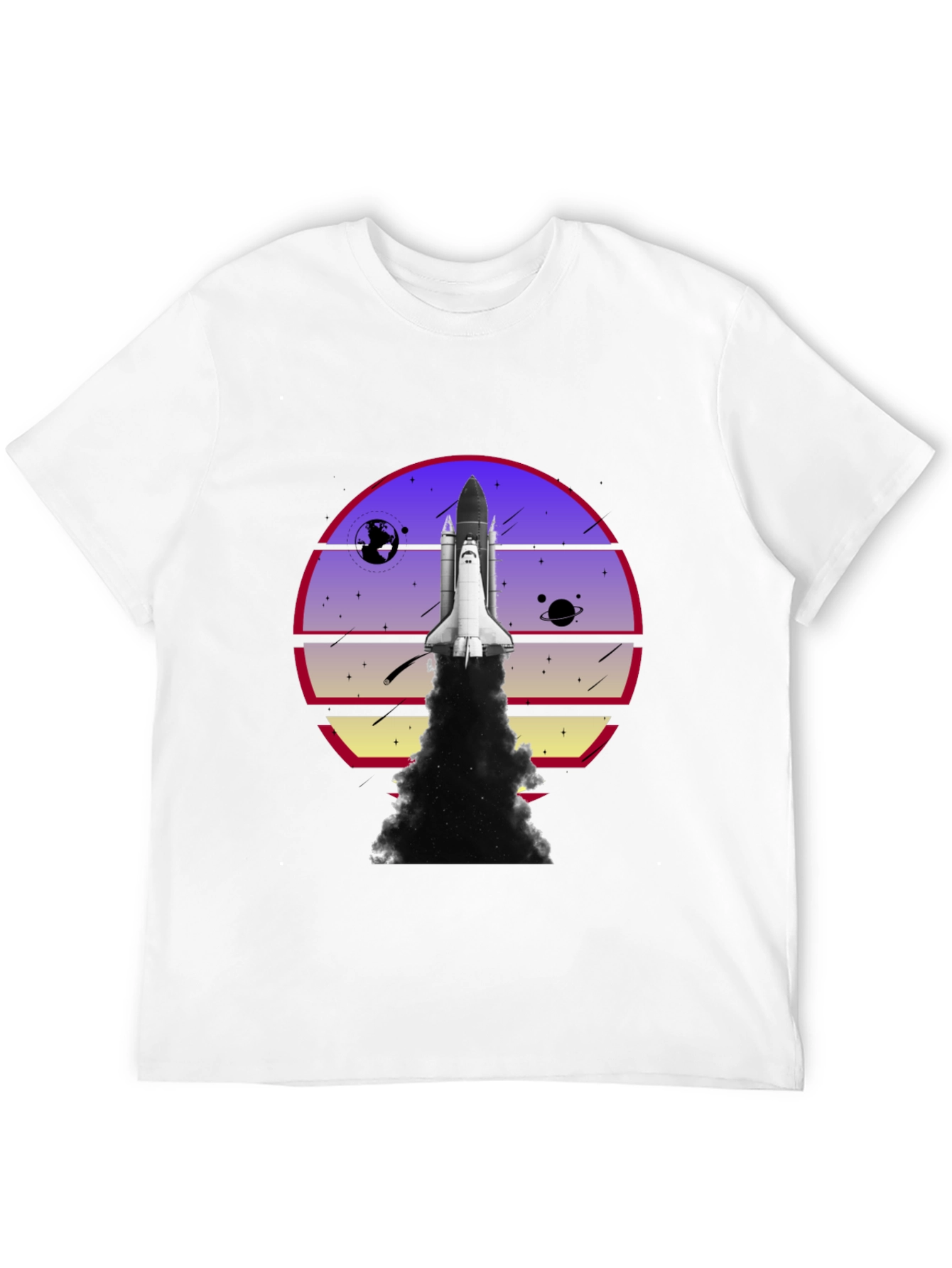 Space Shuttle Launch Graphic T-Shirt