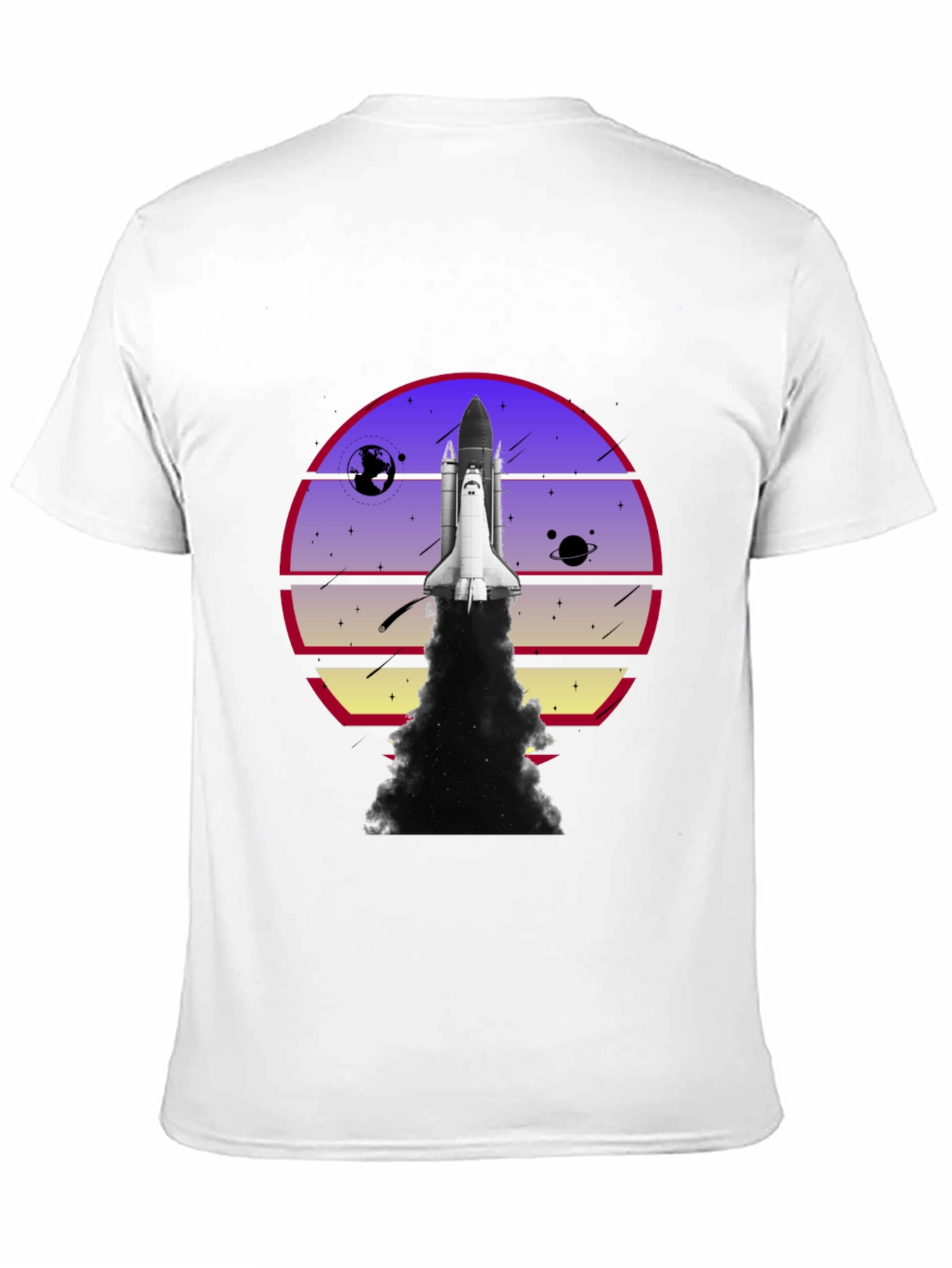Space Shuttle Launch Graphic T-Shirt