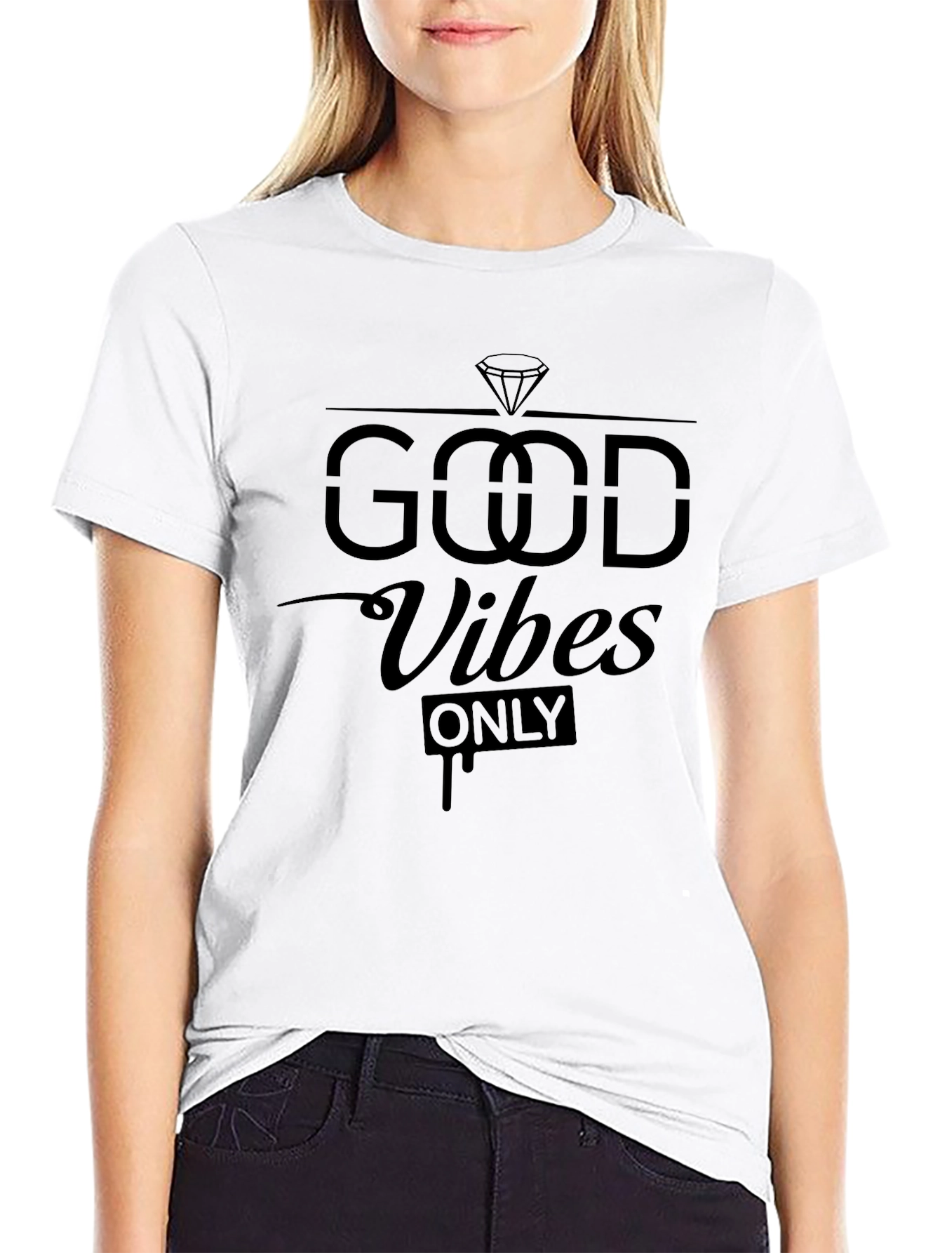 Good Vibes Only Black Graphic Tee