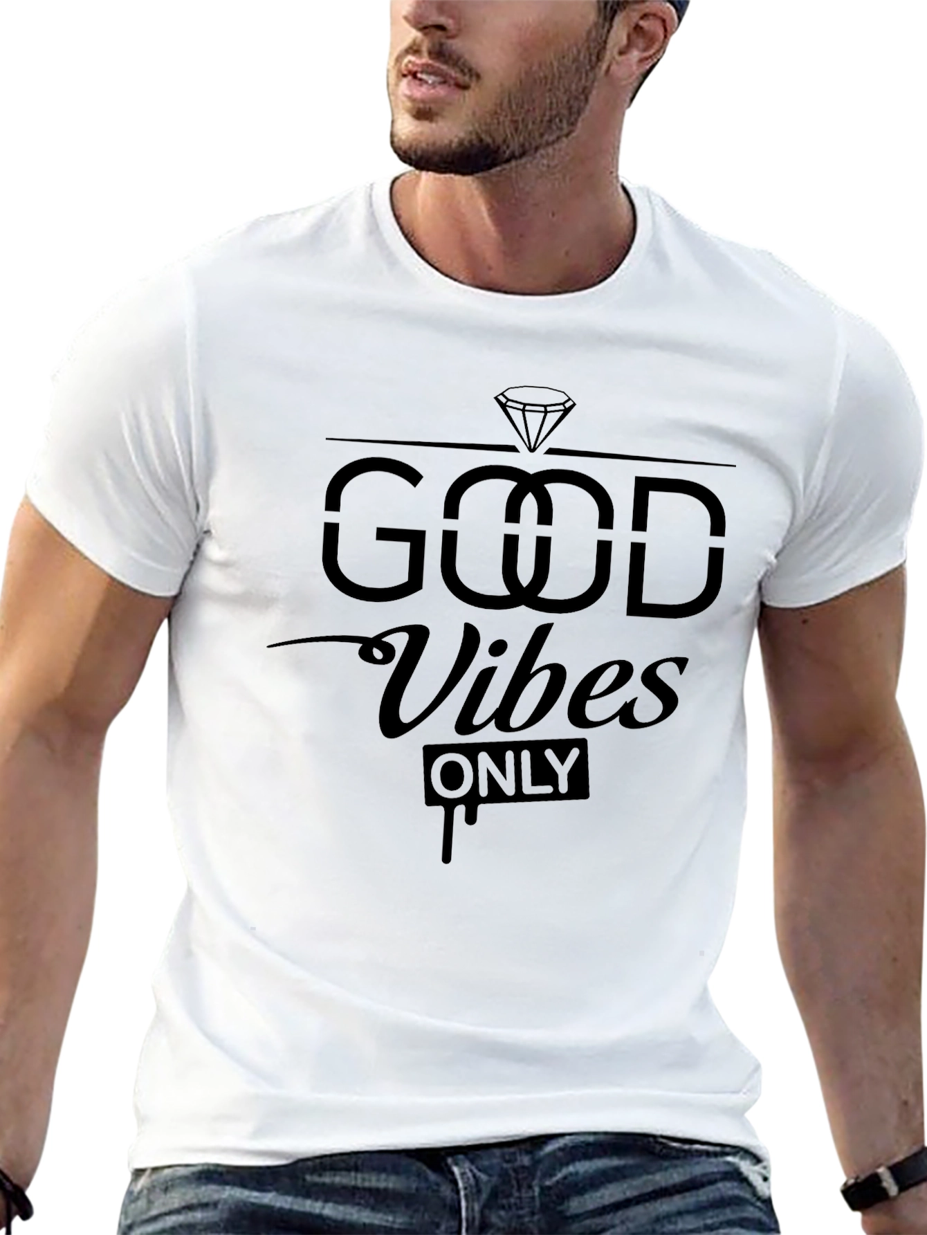 Good Vibes Only Black Graphic Tee