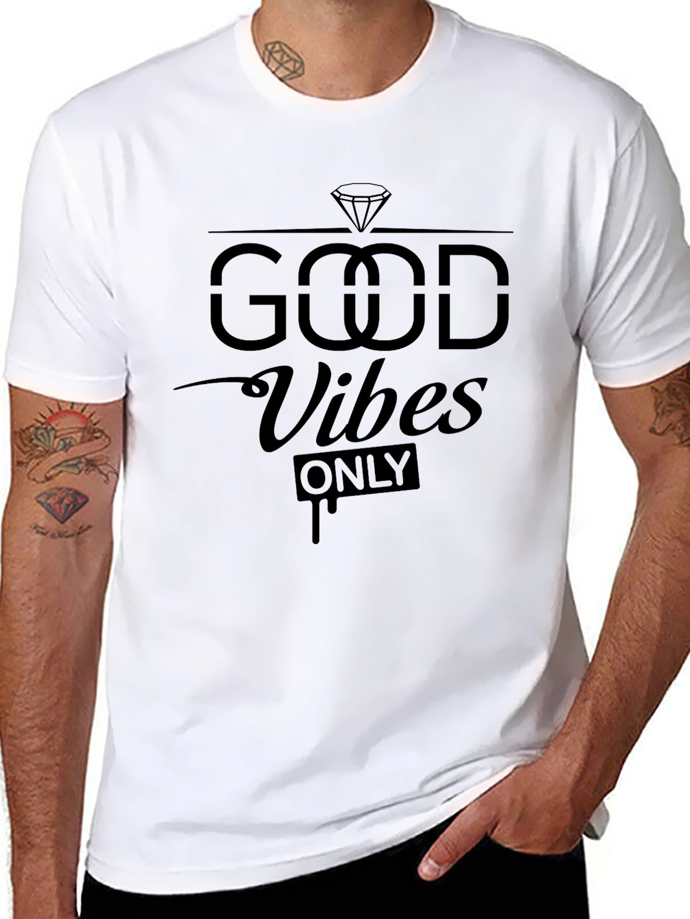 Good Vibes Only Black Graphic Tee