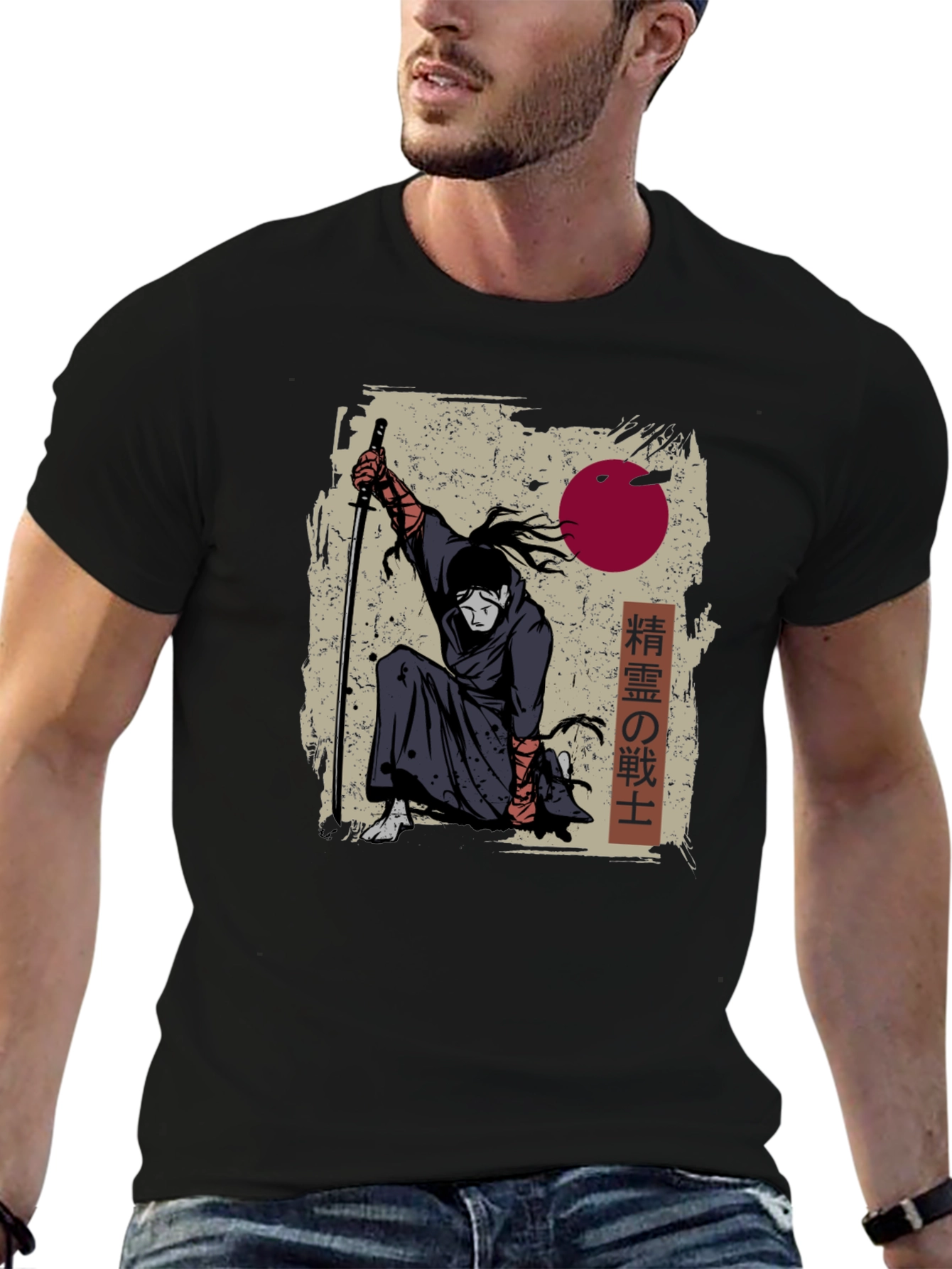 Samurai Warrior Graphic T-Shirt