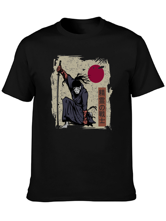 Samurai Warrior Graphic T-Shirt