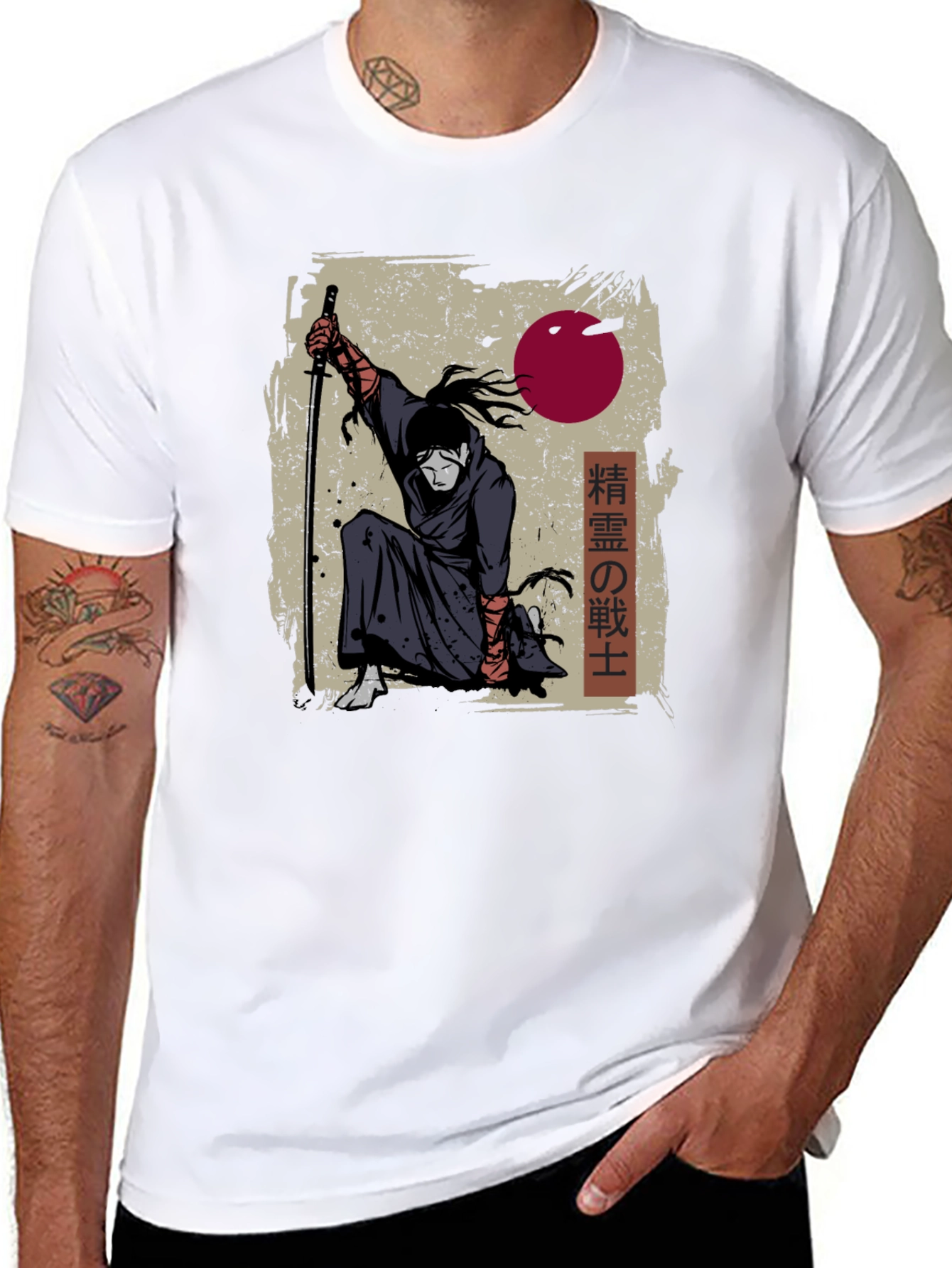 Samurai Warrior Graphic T-Shirt