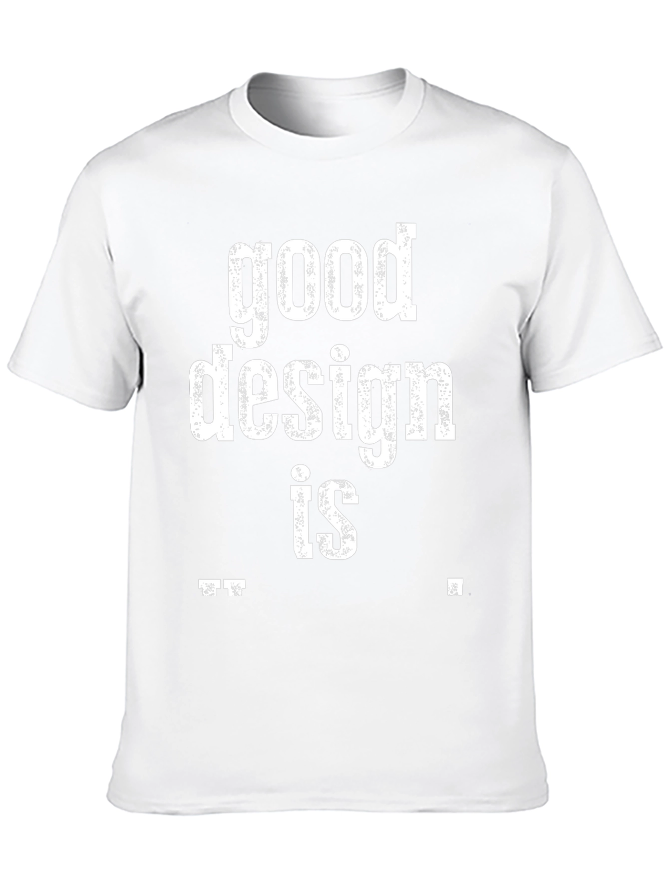 Good Design Is Invisible Black Cotton T-Shirt