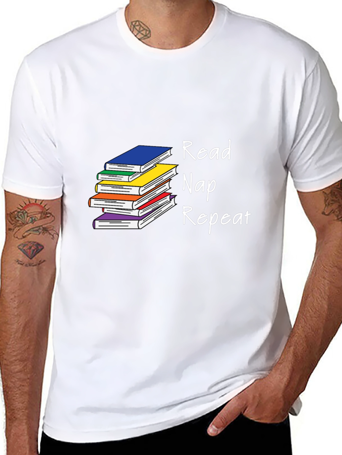 Read Nap Repeat Graphic T-Shirt